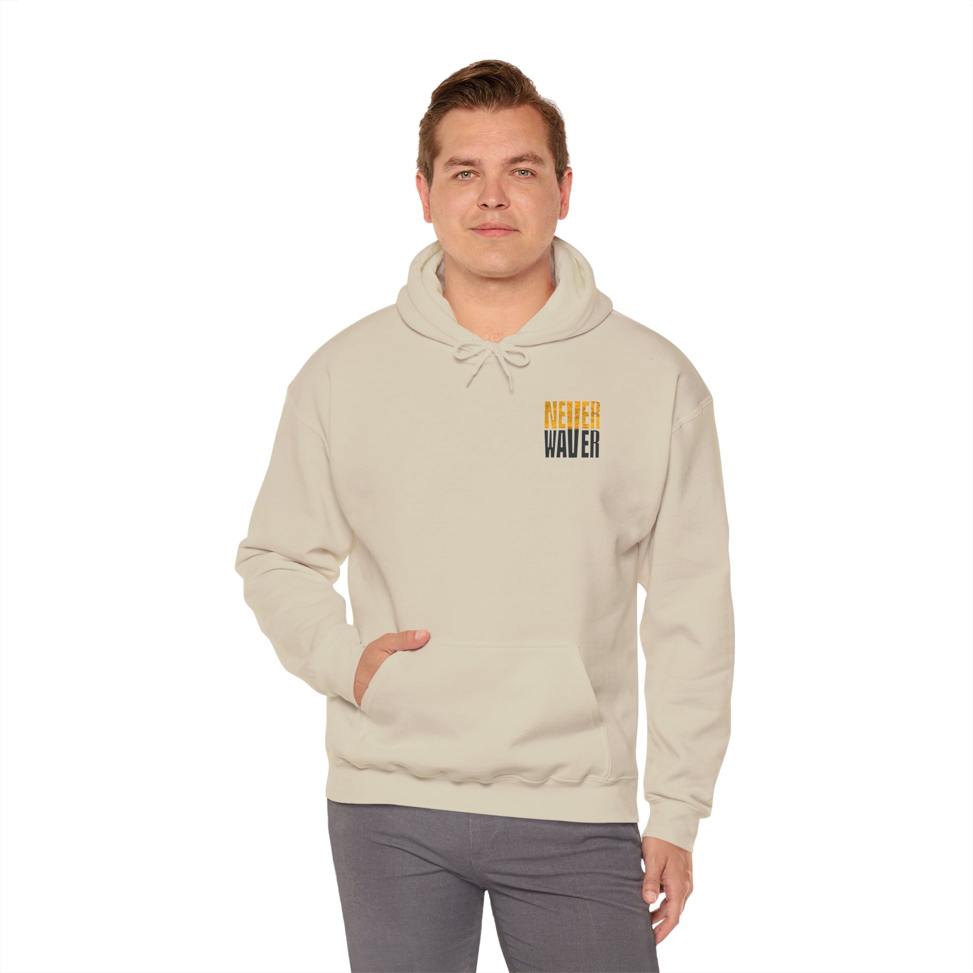 Unisex Heavy Blend™ Hooded Sweatshirt - "Never Waver" Design for Pittsburgh Fans - Never Waver