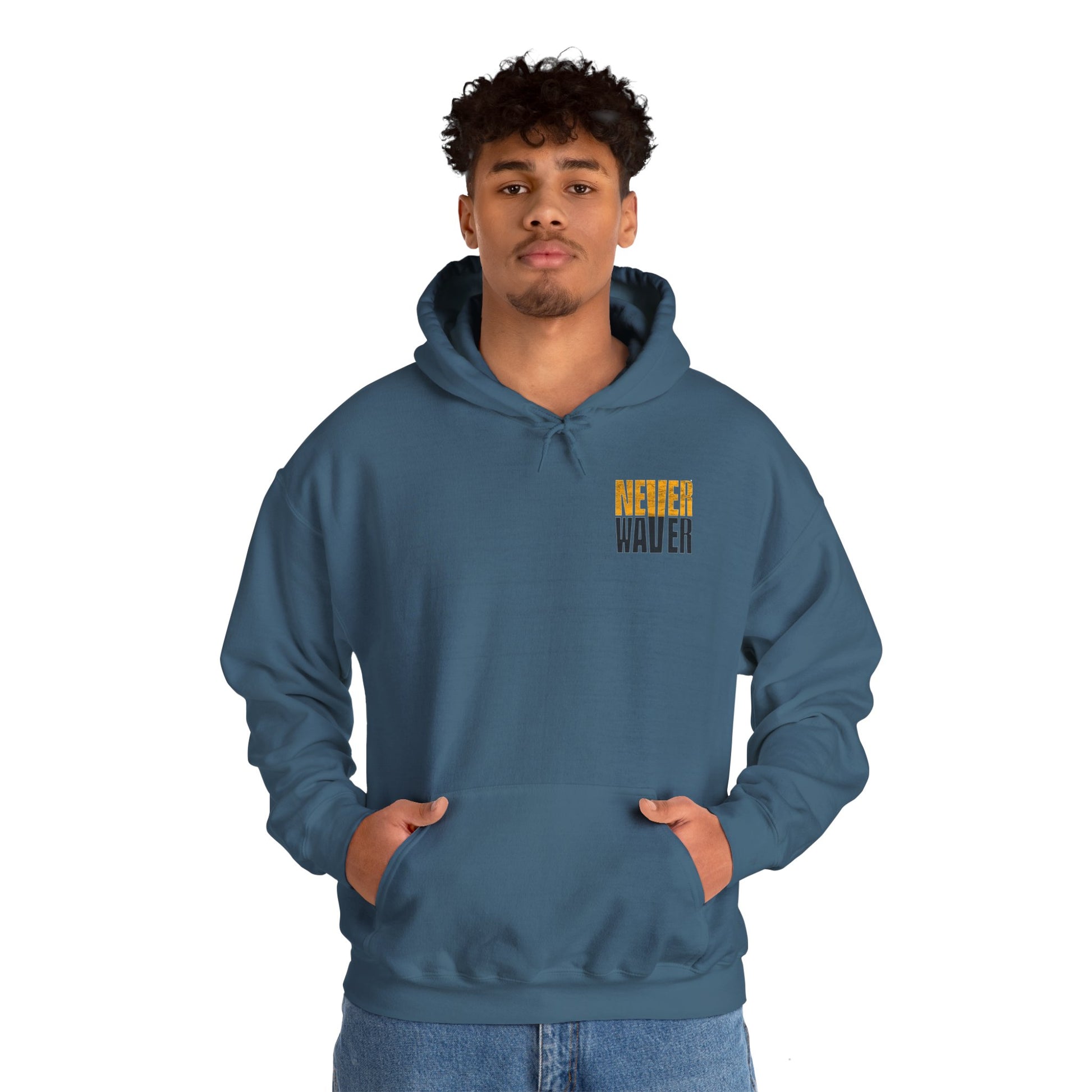 Unisex Heavy Blend™ Hooded Sweatshirt - "Never Waver" Design for Pittsburgh Fans - Never Waver