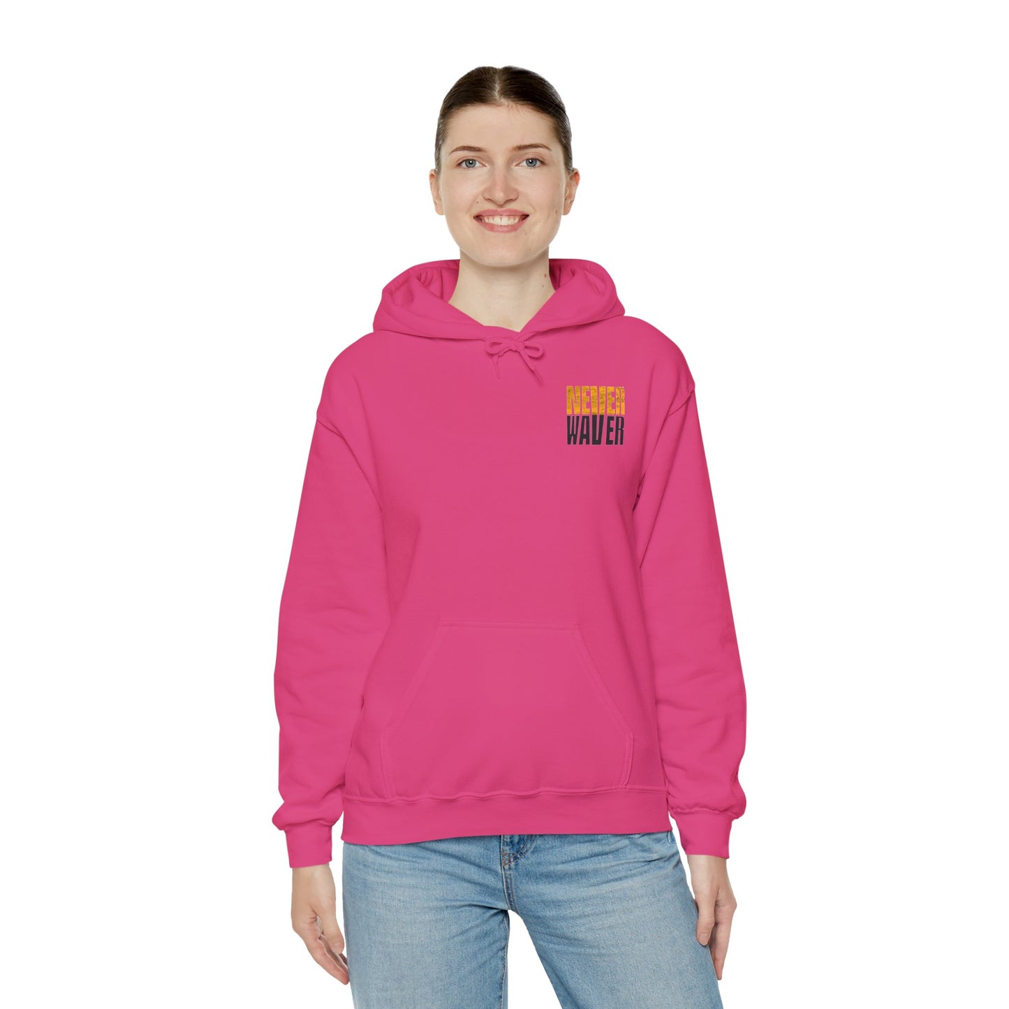 Unisex Heavy Blend™ Hooded Sweatshirt - "Never Waver" Design for Pittsburgh Fans - Never Waver