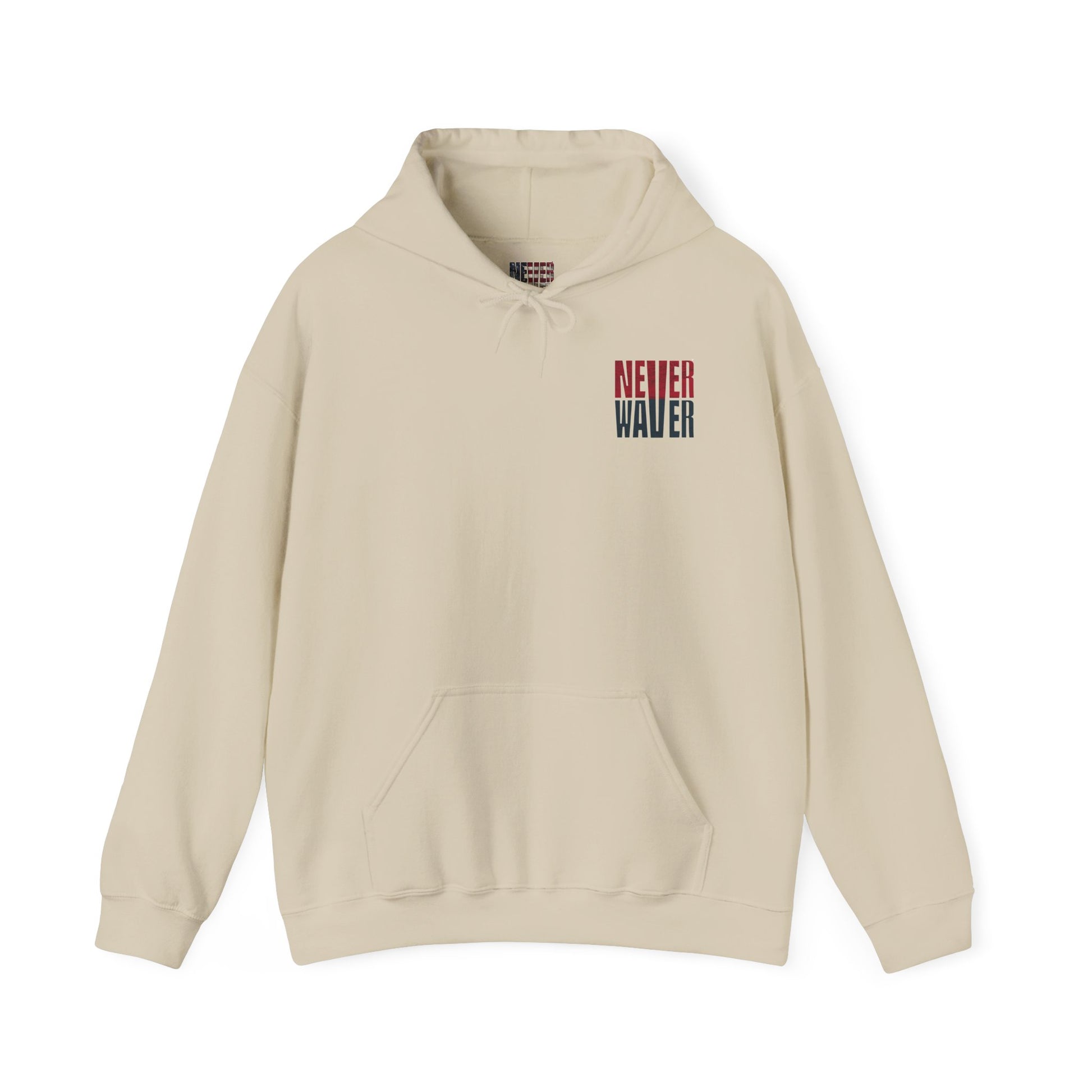 Unisex Heavy Blend™ Hooded Sweatshirt - 'Never Waver Houston Fans' Inspirational Hoodie for Fans - Never Waver