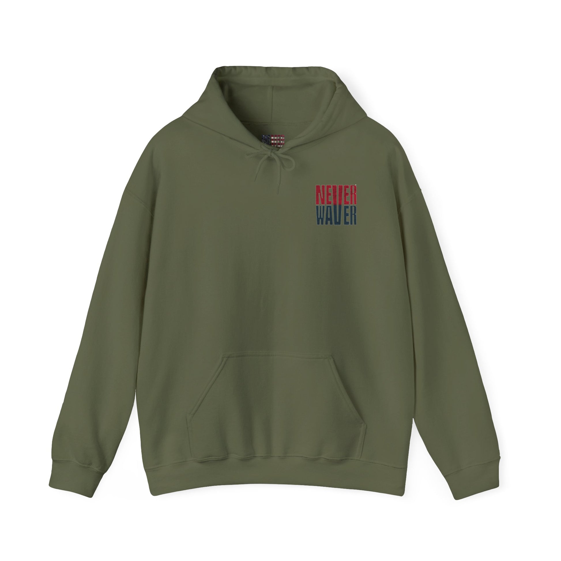 Unisex Heavy Blend™ Hooded Sweatshirt - 'Never Waver Houston Fans' Inspirational Hoodie for Fans - Never Waver
