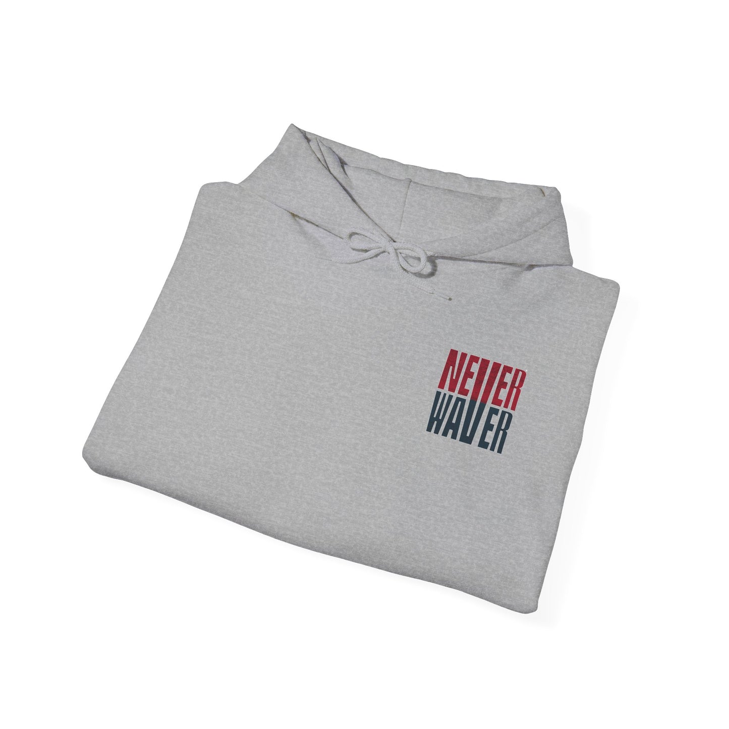 Unisex Heavy Blend™ Hooded Sweatshirt - 'Never Waver Houston Fans' Inspirational Hoodie for Fans - Never Waver
