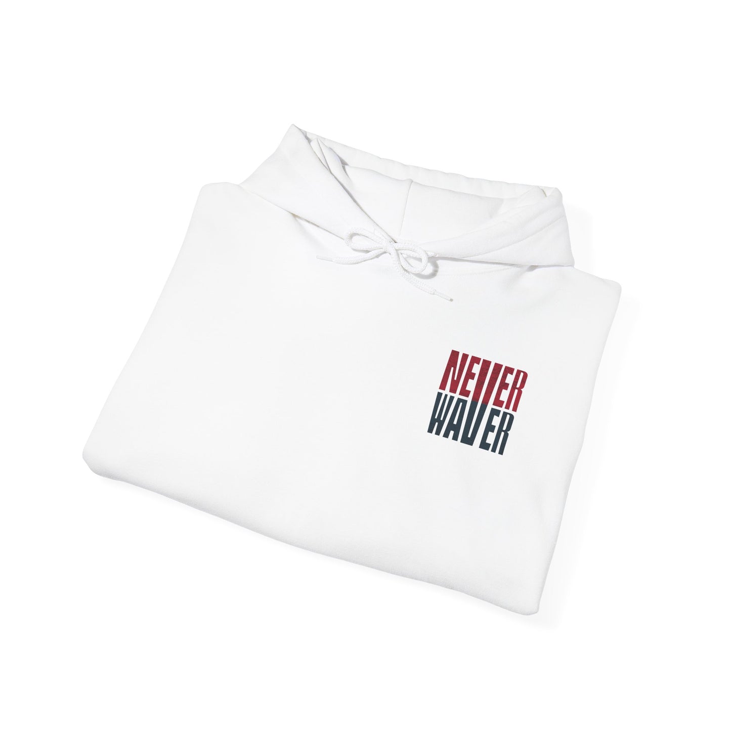 Unisex Heavy Blend™ Hooded Sweatshirt - 'Never Waver Houston Fans' Inspirational Hoodie for Fans - Never Waver