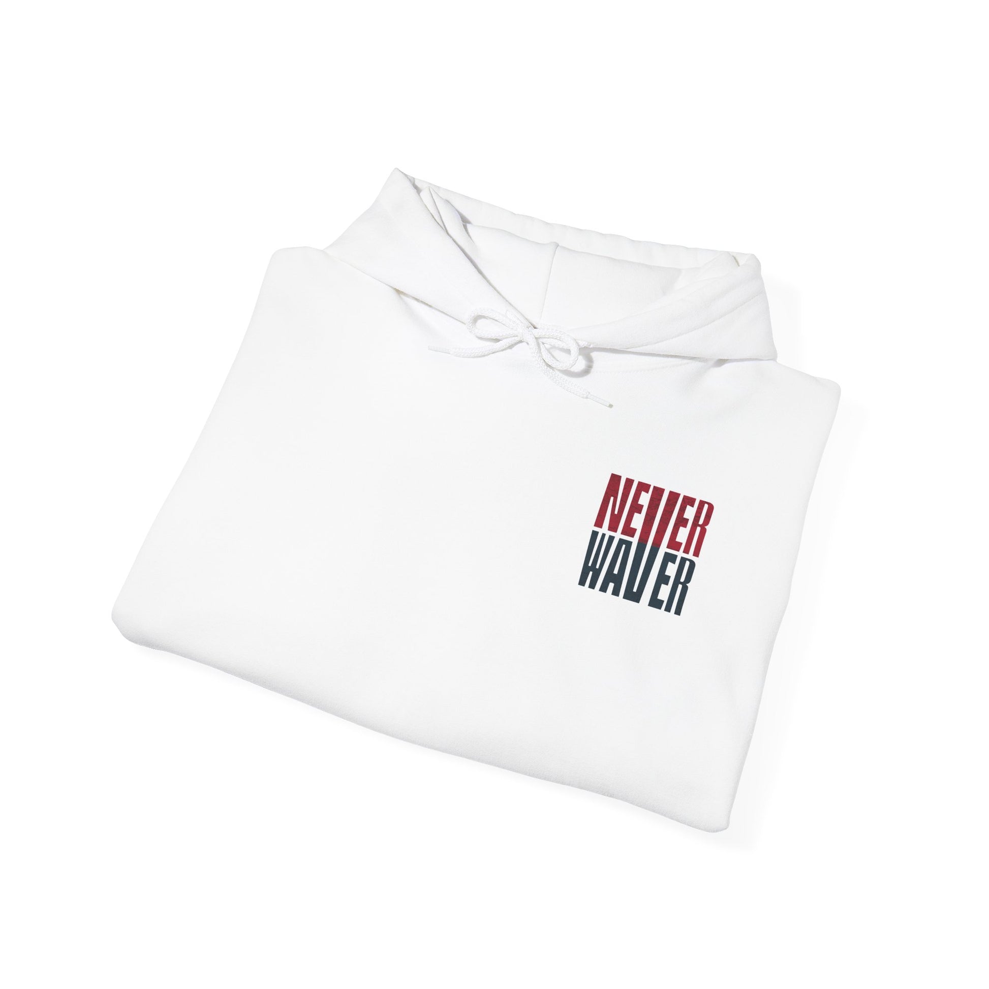 Unisex Heavy Blend™ Hooded Sweatshirt - 'Never Waver Houston Fans' Inspirational Hoodie for Fans - Never Waver