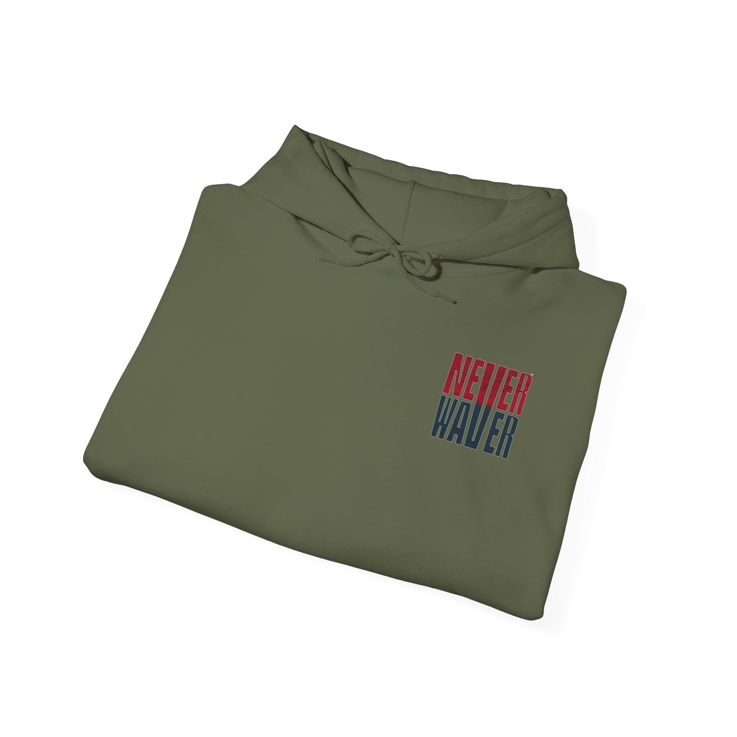 Unisex Heavy Blend™ Hooded Sweatshirt - 'Never Waver Houston Fans' Inspirational Hoodie for Fans - Never Waver