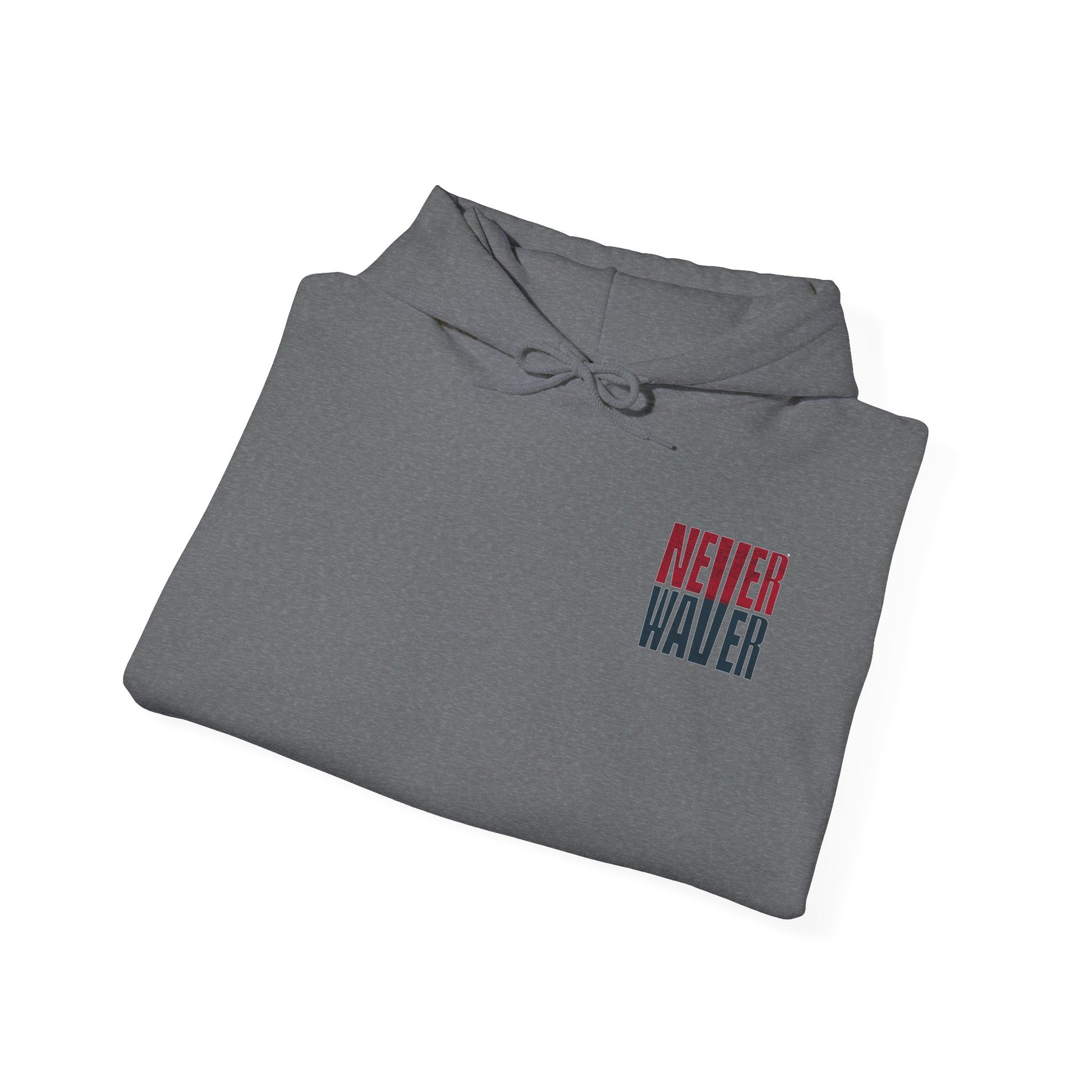 Unisex Heavy Blend™ Hooded Sweatshirt - 'Never Waver Houston Fans' Inspirational Hoodie for Fans - Never Waver