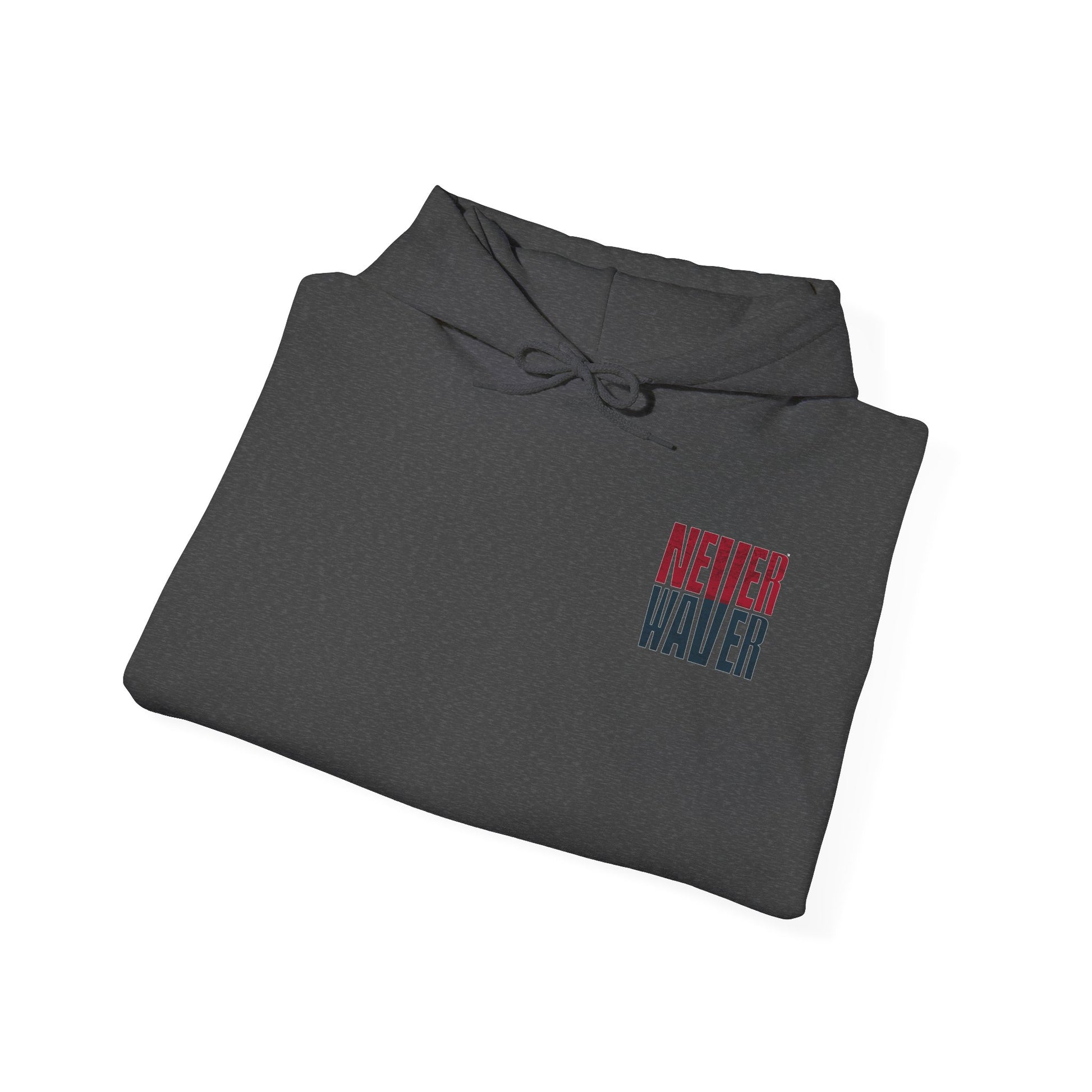 Unisex Heavy Blend™ Hooded Sweatshirt - 'Never Waver Houston Fans' Inspirational Hoodie for Fans - Never Waver