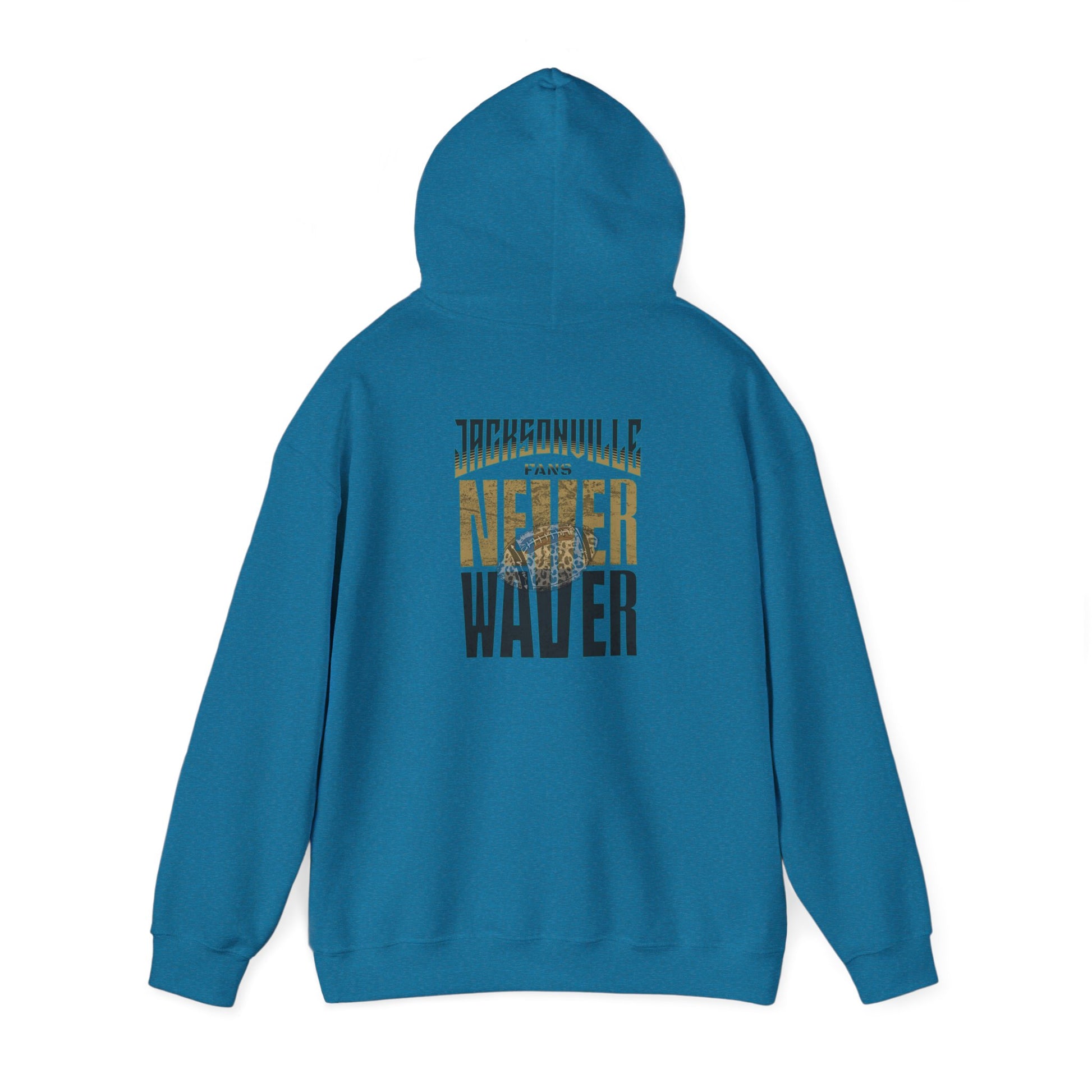 Unisex Heavy Blend™ Hooded Sweatshirt - 'NEVER WAVER' Jacksonville Fans Design - Never Waver