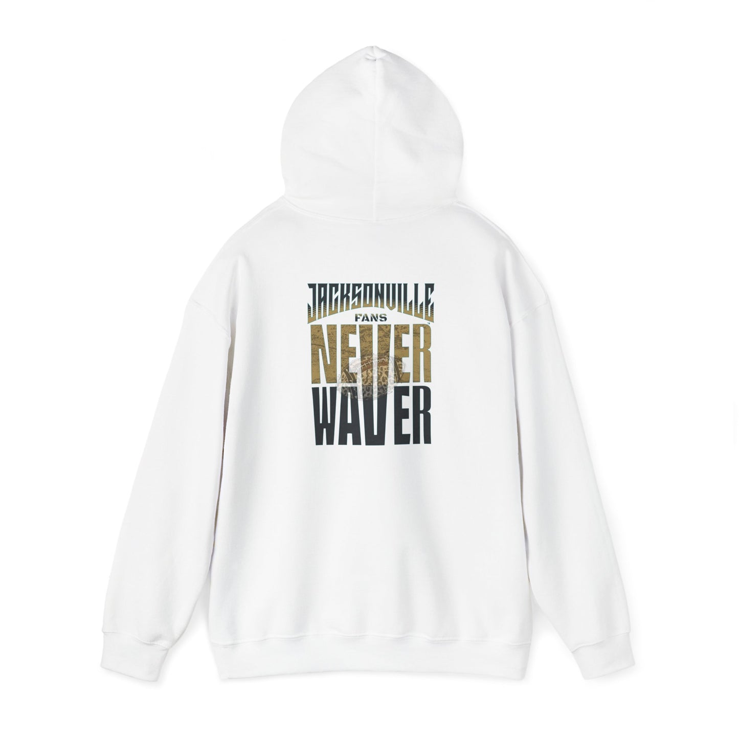 Unisex Heavy Blend™ Hooded Sweatshirt - 'NEVER WAVER' Jacksonville Fans Design - Never Waver