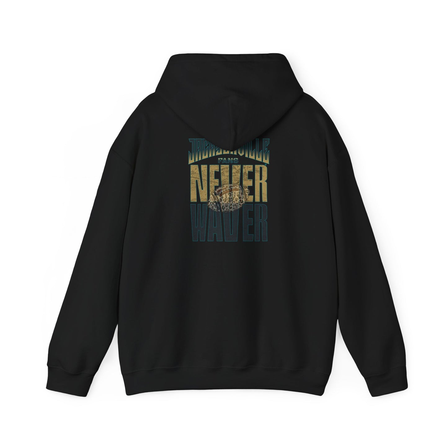 Unisex Heavy Blend™ Hooded Sweatshirt - 'NEVER WAVER' Jacksonville Fans Design - Never Waver