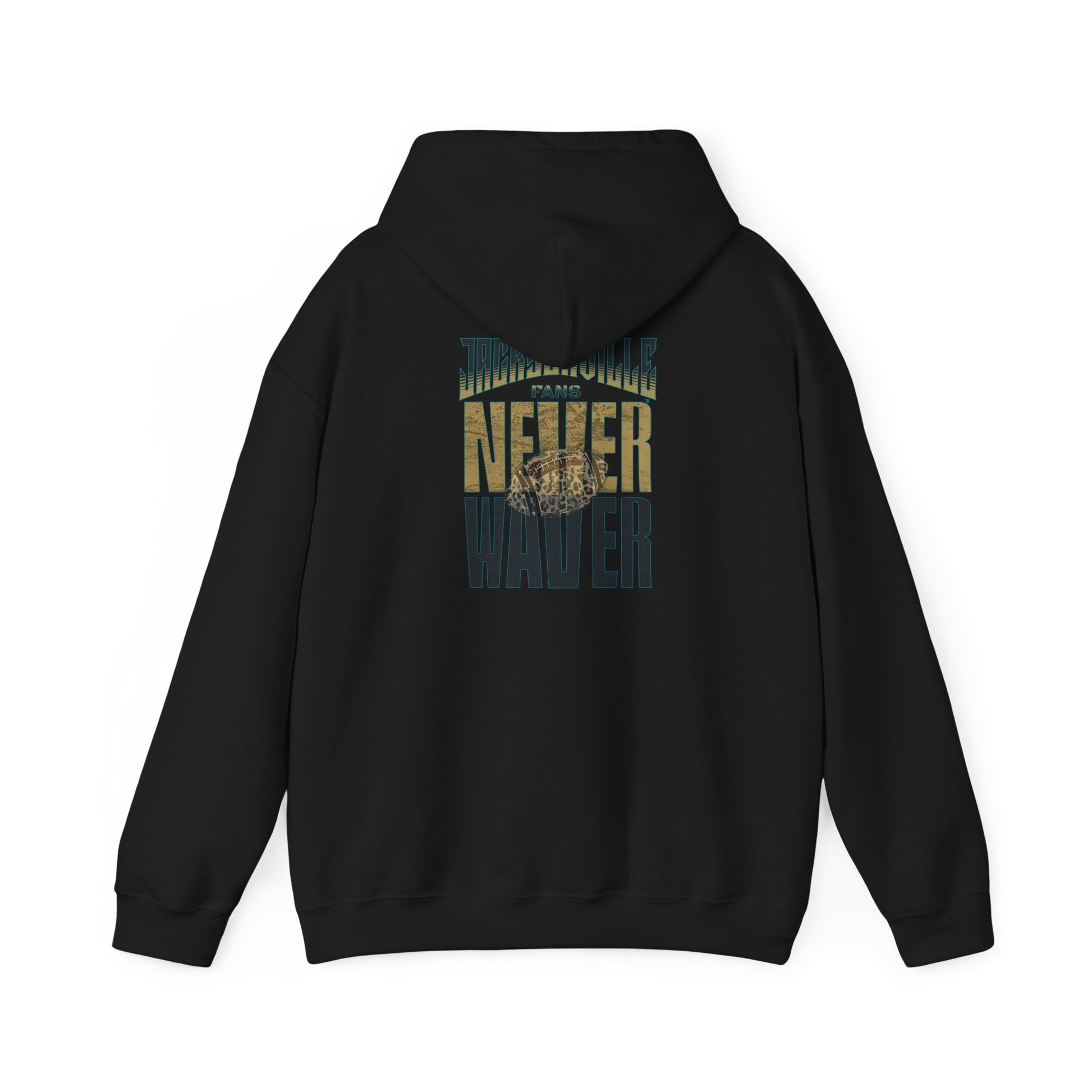 Unisex Heavy Blend™ Hooded Sweatshirt - 'NEVER WAVER' Jacksonville Fans Design - Never Waver