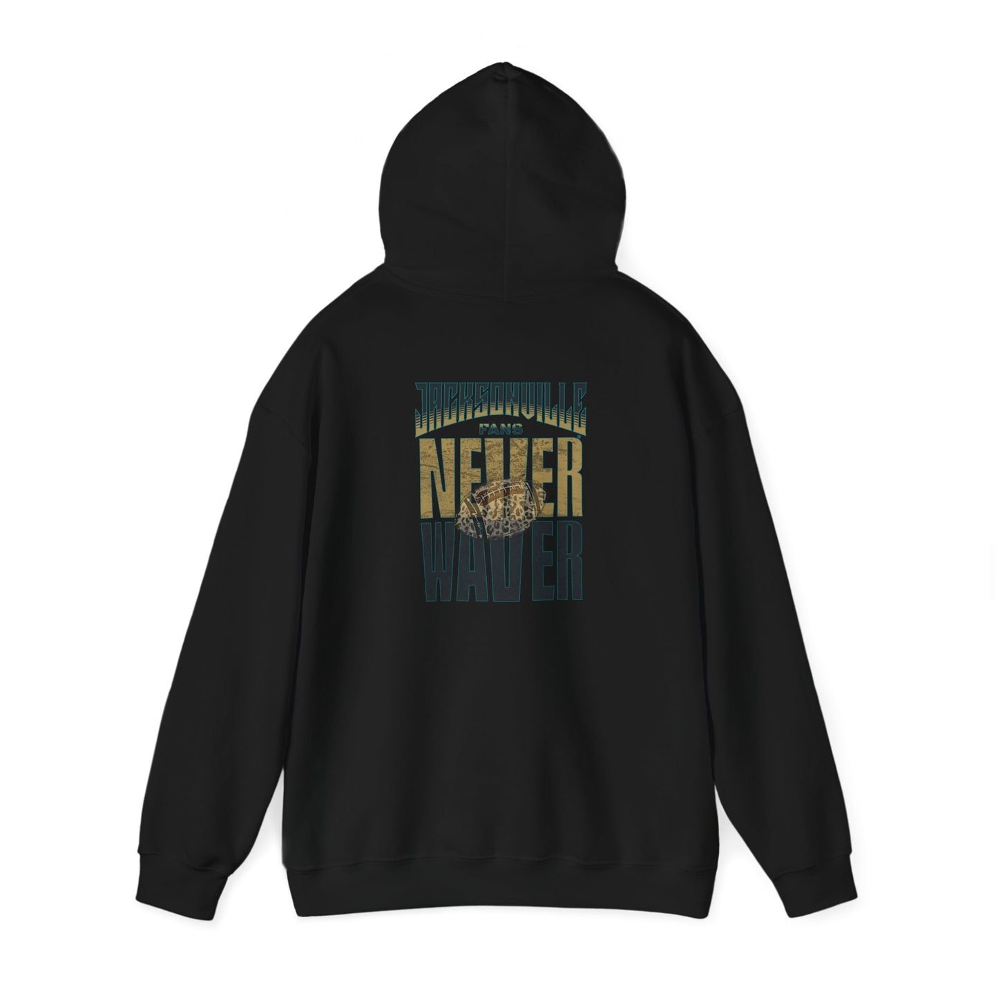 Unisex Heavy Blend™ Hooded Sweatshirt - 'NEVER WAVER' Jacksonville Fans Design - Never Waver