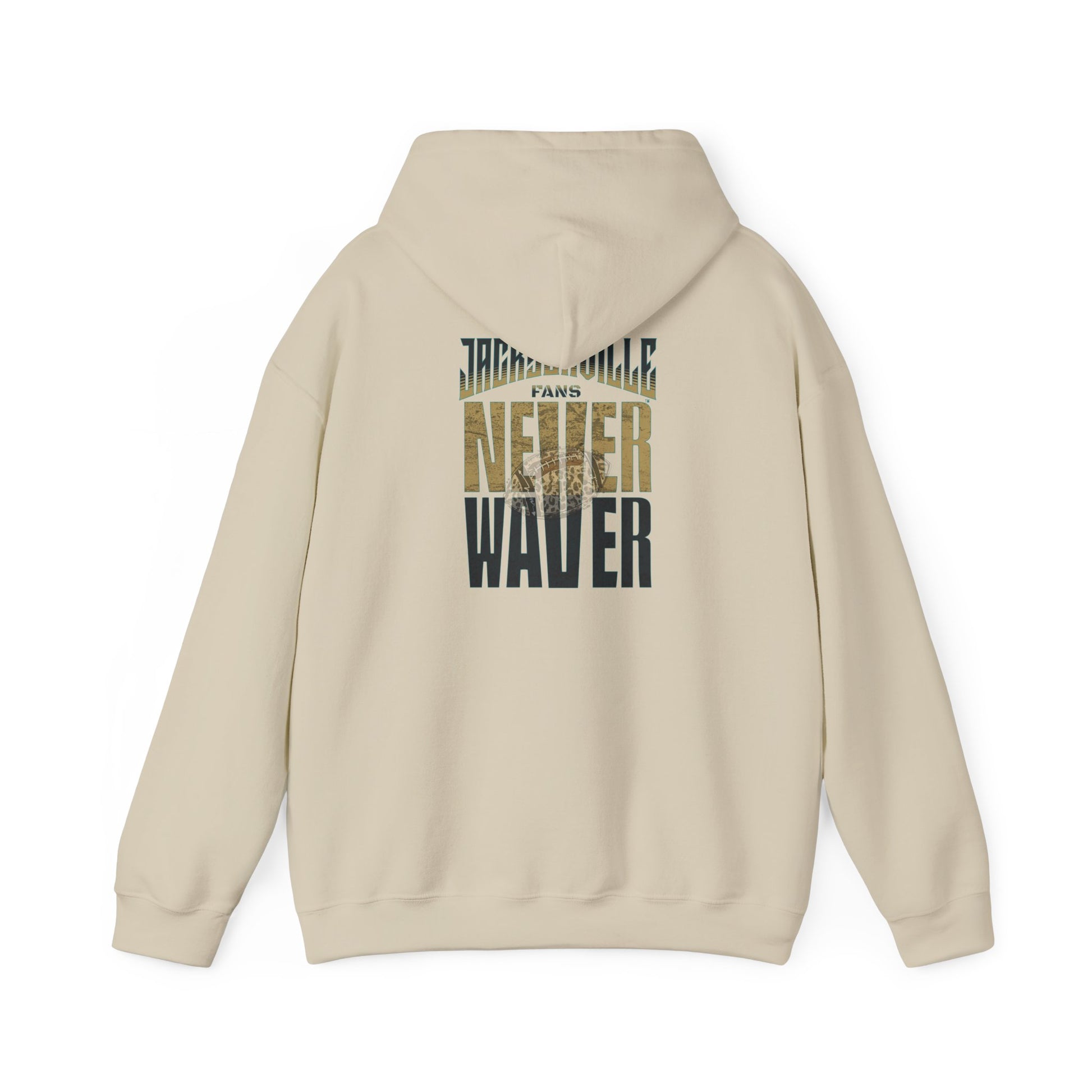Unisex Heavy Blend™ Hooded Sweatshirt - 'NEVER WAVER' Jacksonville Fans Design - Never Waver
