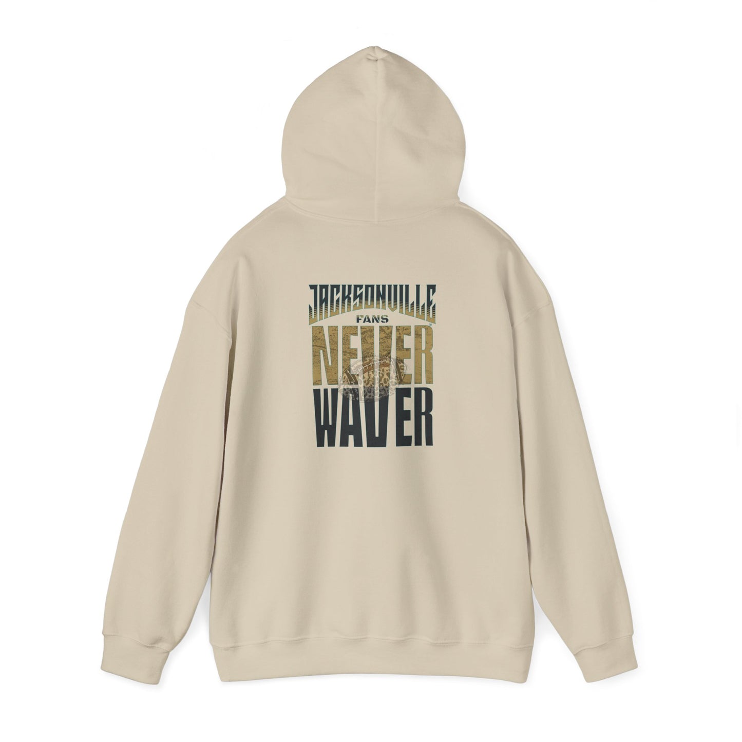 Unisex Heavy Blend™ Hooded Sweatshirt - 'NEVER WAVER' Jacksonville Fans Design - Never Waver