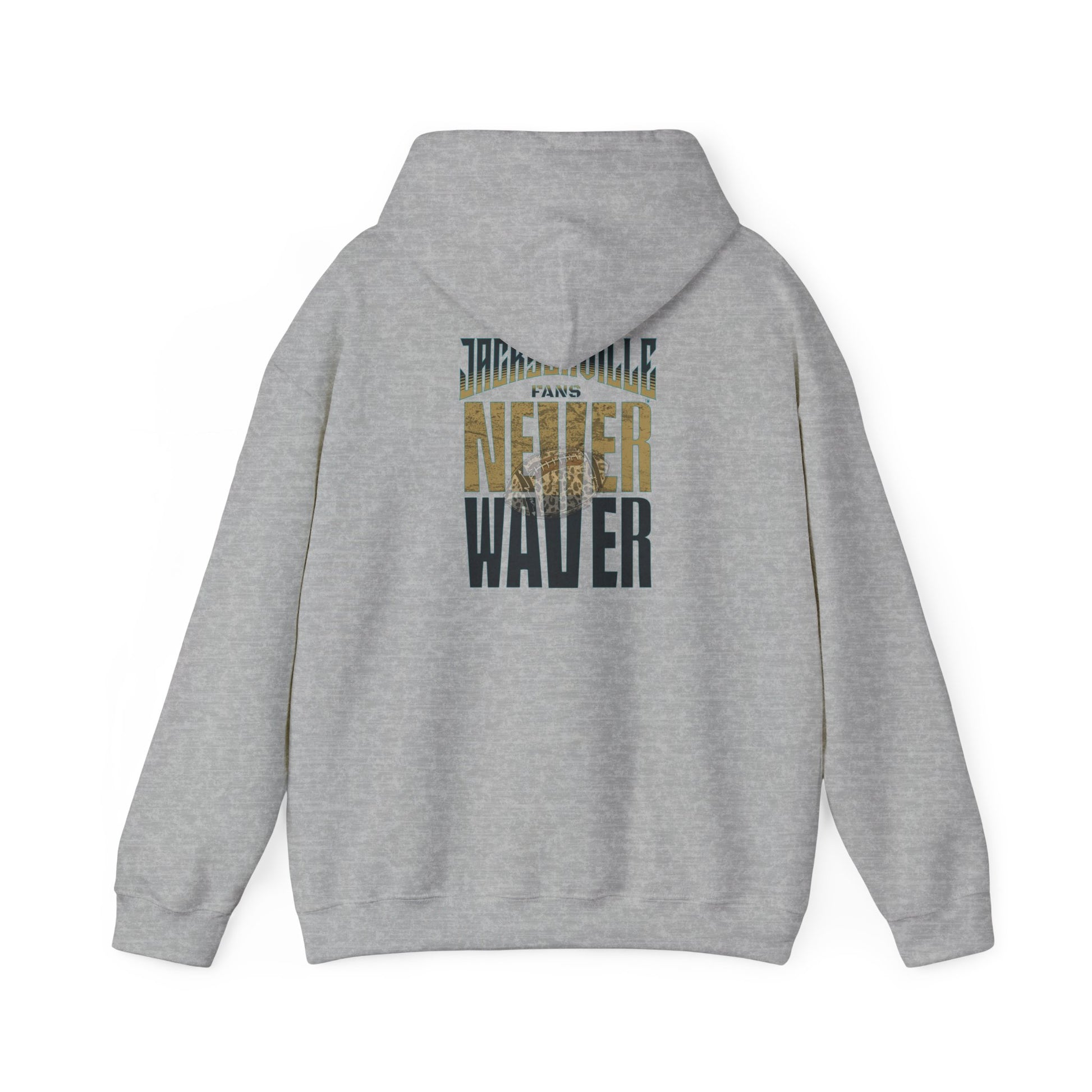 Unisex Heavy Blend™ Hooded Sweatshirt - 'NEVER WAVER' Jacksonville Fans Design - Never Waver