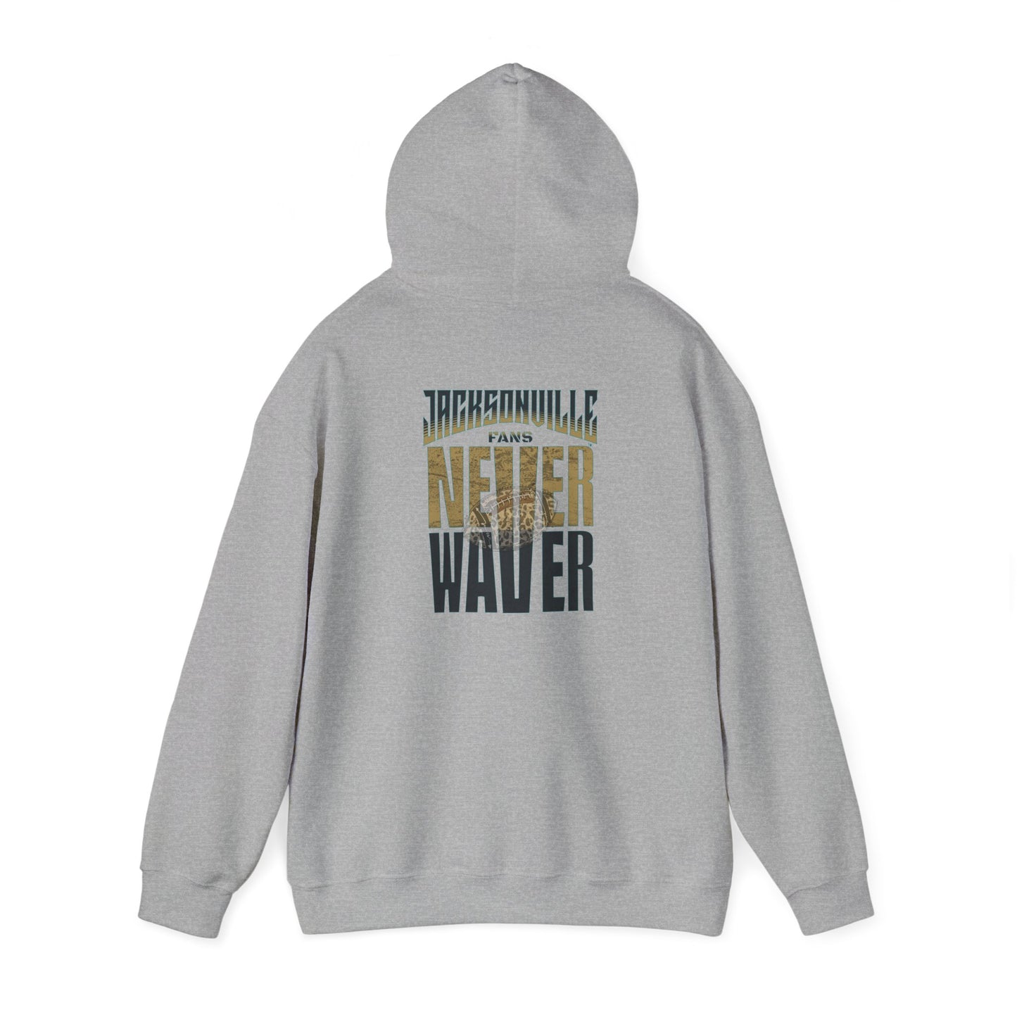 Unisex Heavy Blend™ Hooded Sweatshirt - 'NEVER WAVER' Jacksonville Fans Design - Never Waver