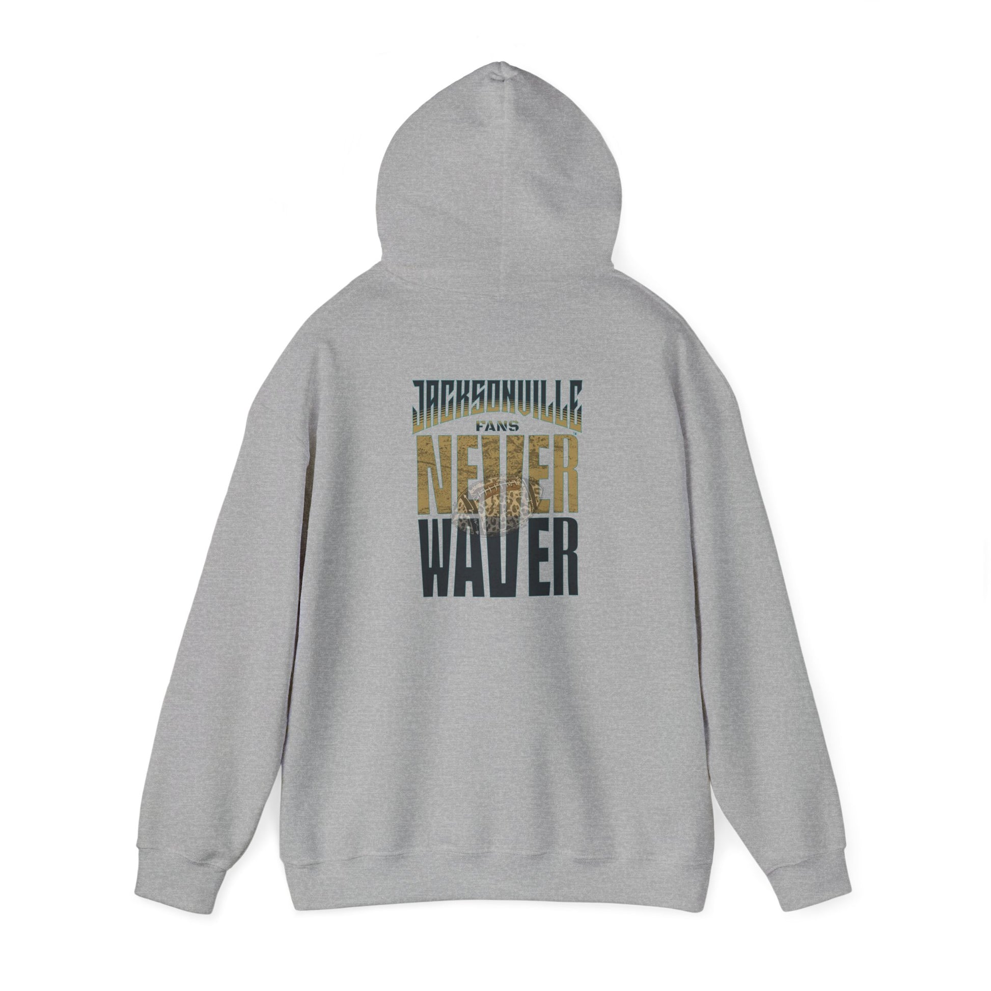 Unisex Heavy Blend™ Hooded Sweatshirt - 'NEVER WAVER' Jacksonville Fans Design - Never Waver