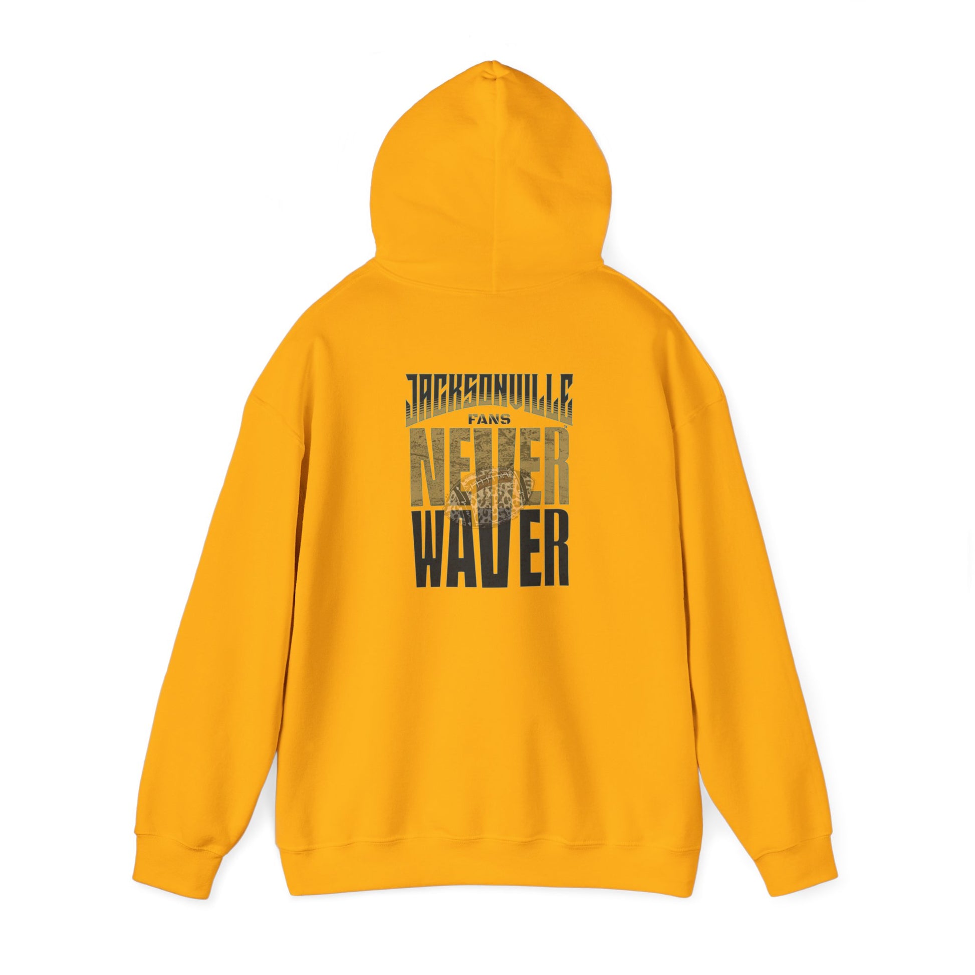 Unisex Heavy Blend™ Hooded Sweatshirt - 'NEVER WAVER' Jacksonville Fans Design - Never Waver