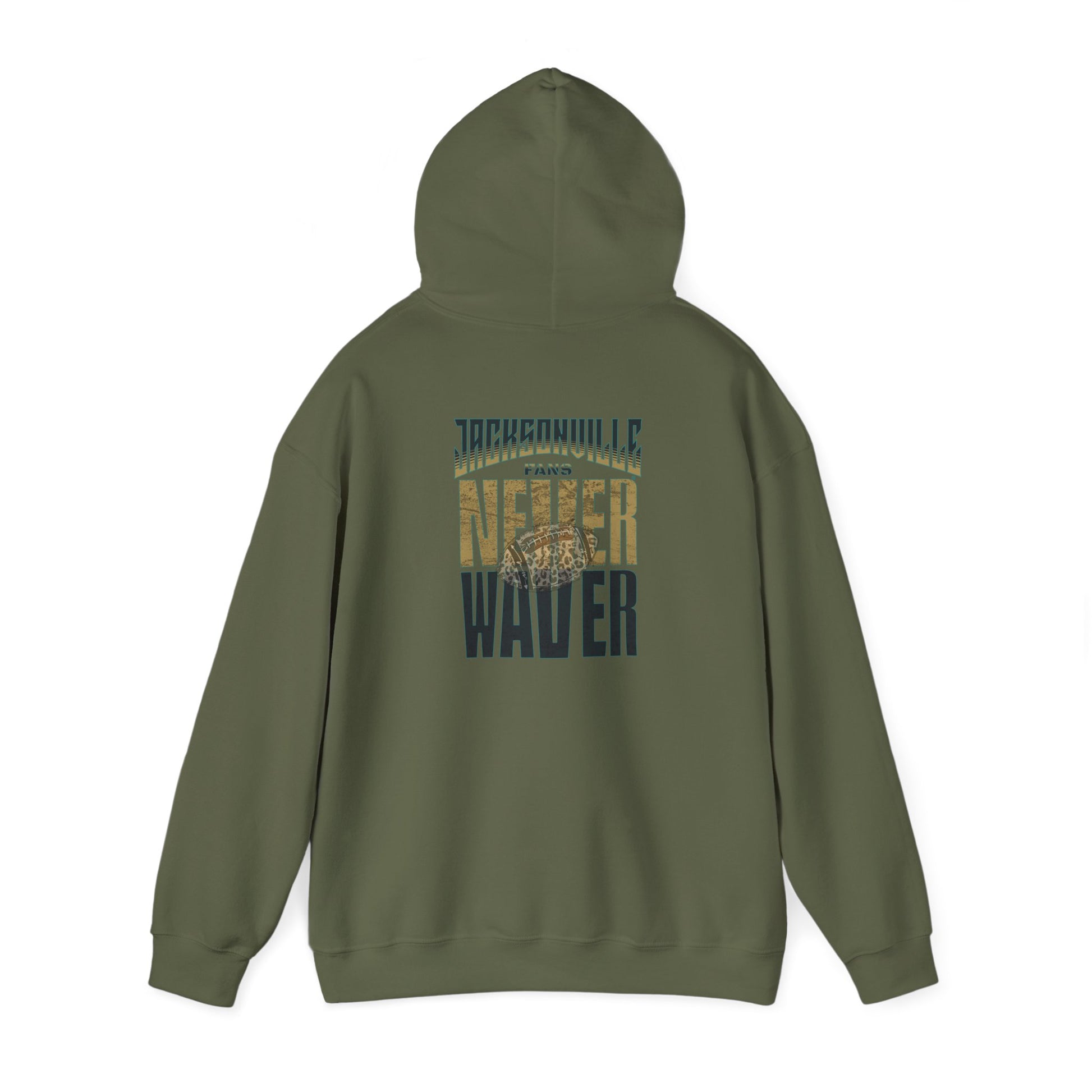 Unisex Heavy Blend™ Hooded Sweatshirt - 'NEVER WAVER' Jacksonville Fans Design - Never Waver