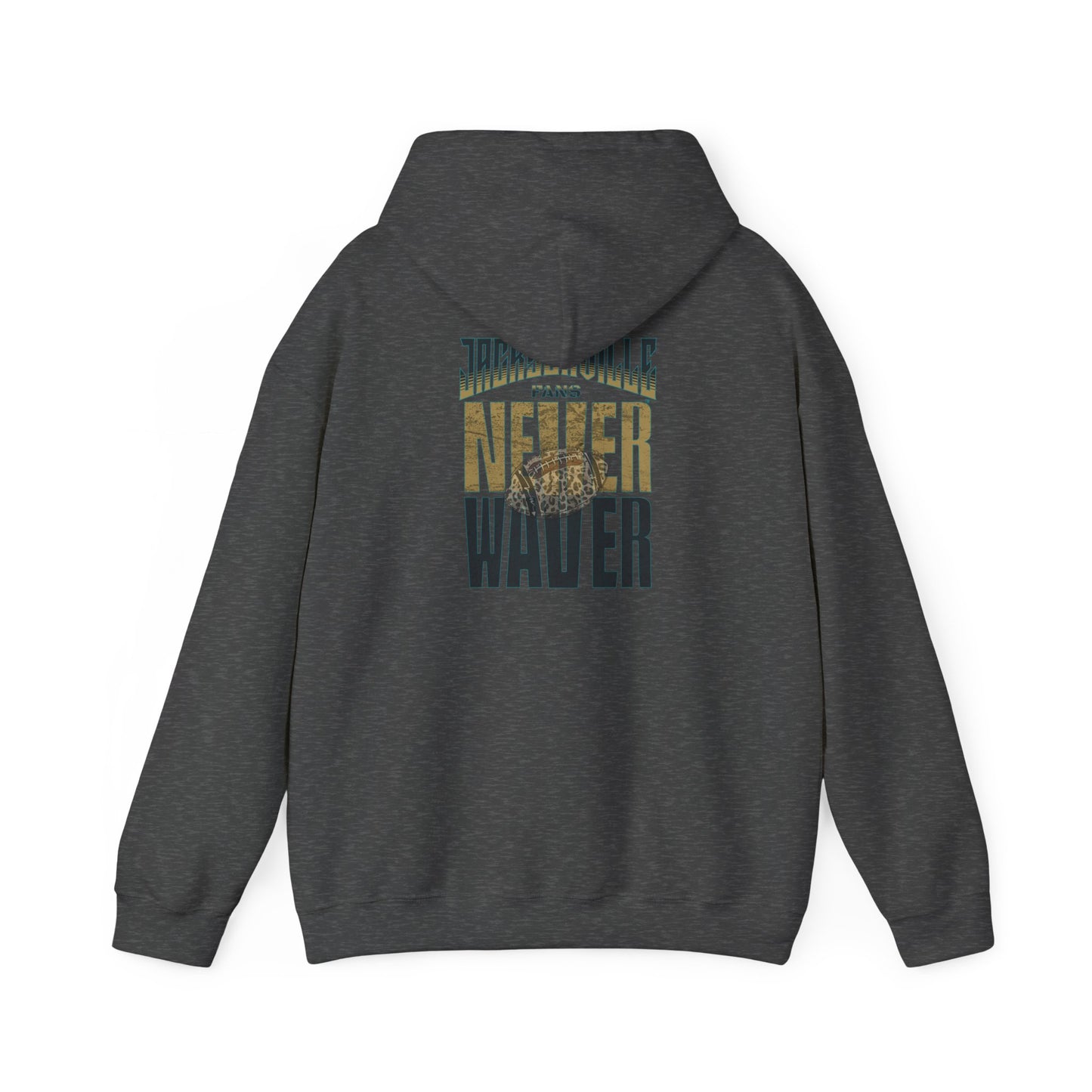 Unisex Heavy Blend™ Hooded Sweatshirt - 'NEVER WAVER' Jacksonville Fans Design - Never Waver