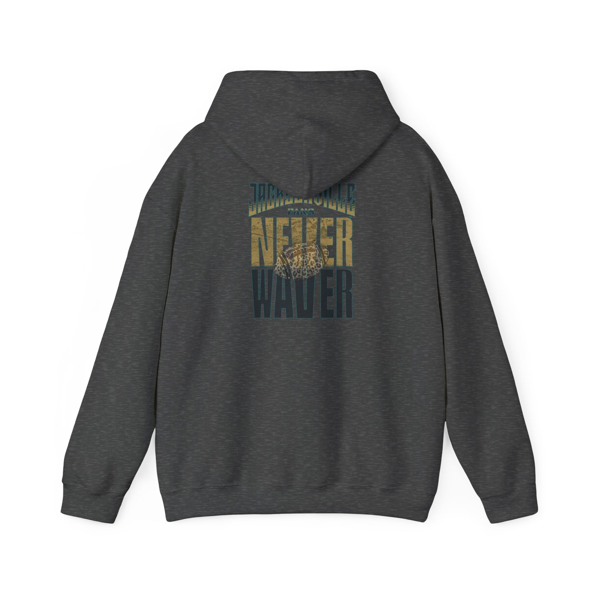 Unisex Heavy Blend™ Hooded Sweatshirt - 'NEVER WAVER' Jacksonville Fans Design - Never Waver