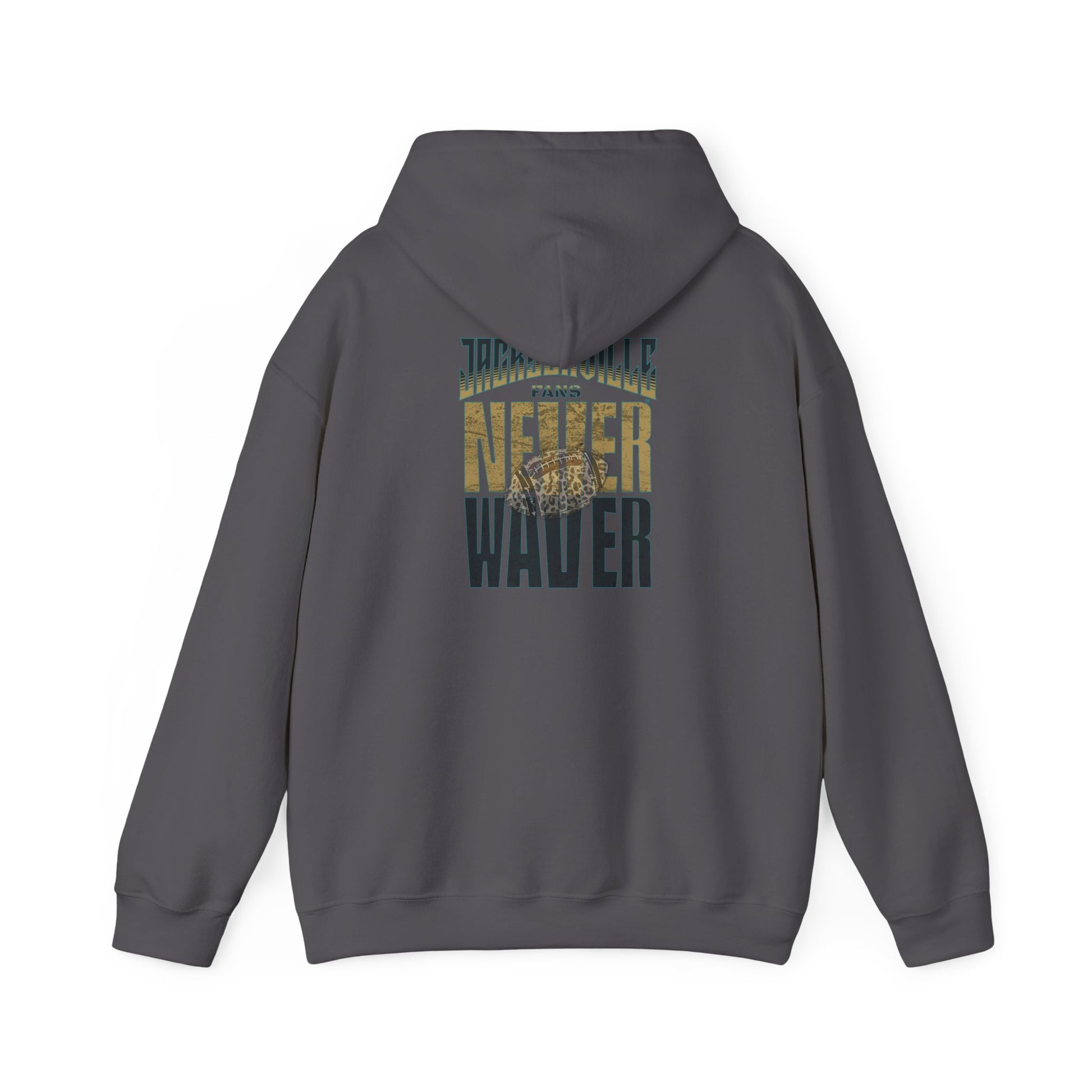 Unisex Heavy Blend™ Hooded Sweatshirt - 'NEVER WAVER' Jacksonville Fans Design - Never Waver