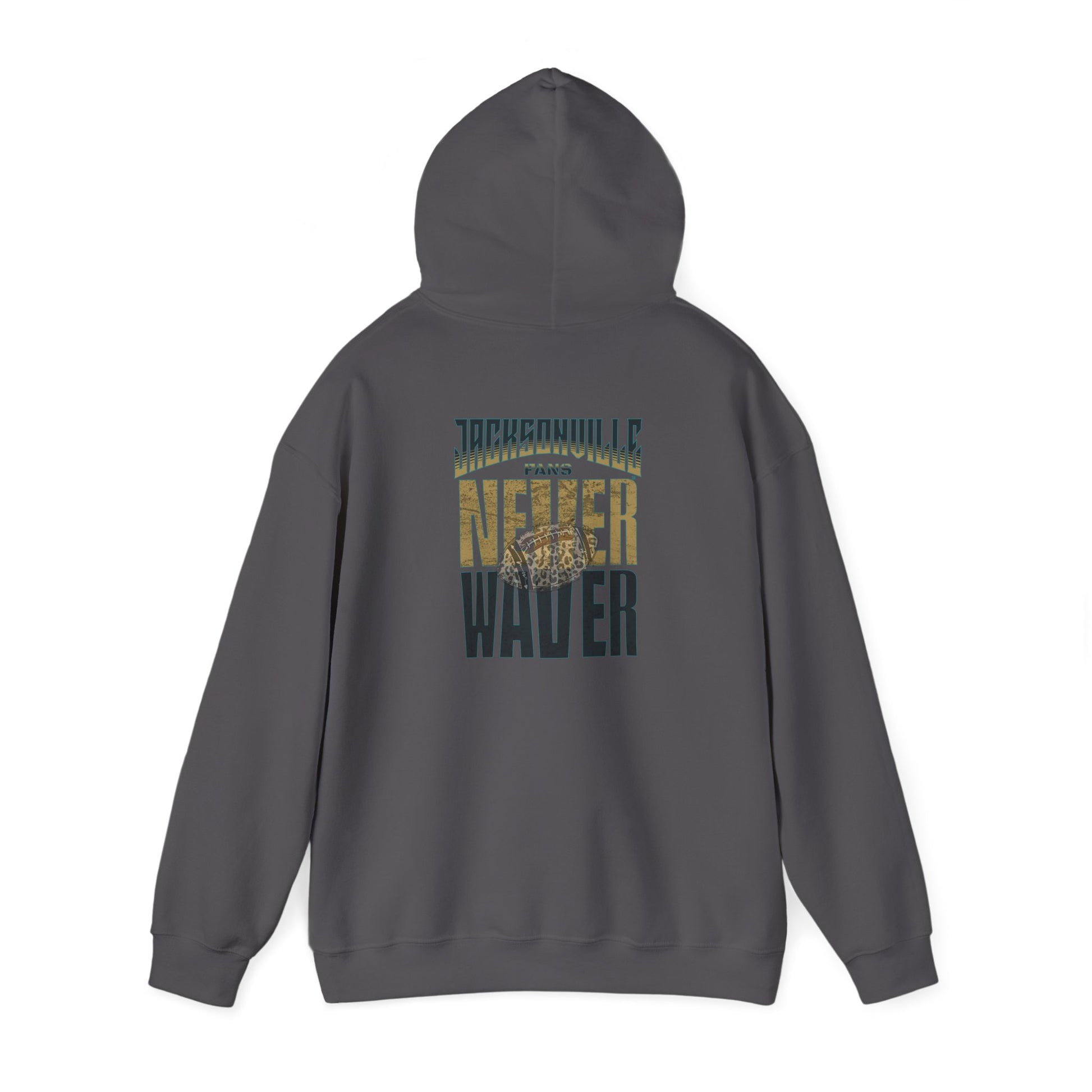 Unisex Heavy Blend™ Hooded Sweatshirt - 'NEVER WAVER' Jacksonville Fans Design - Never Waver
