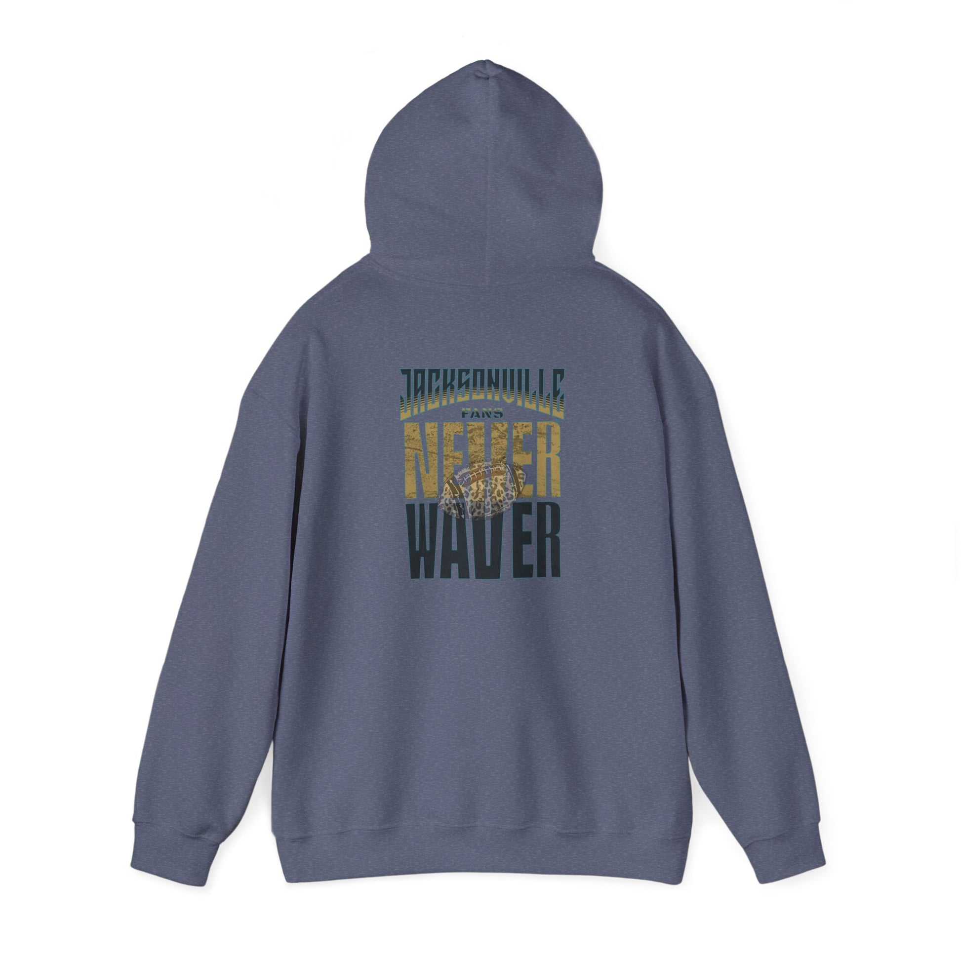 Unisex Heavy Blend™ Hooded Sweatshirt - 'NEVER WAVER' Jacksonville Fans Design - Never Waver