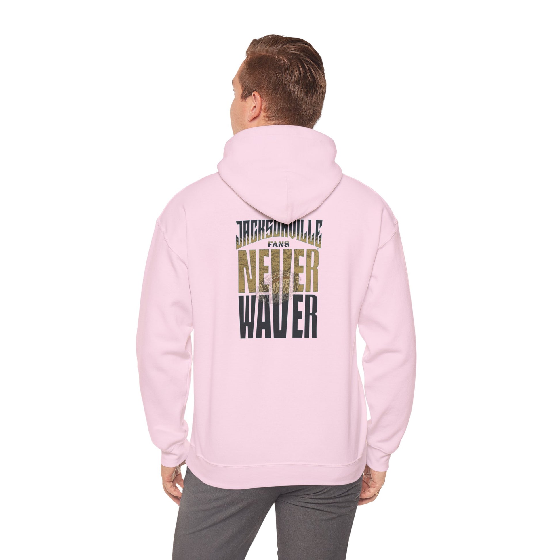 Unisex Heavy Blend™ Hooded Sweatshirt - 'NEVER WAVER' Jacksonville Fans Design - Never Waver