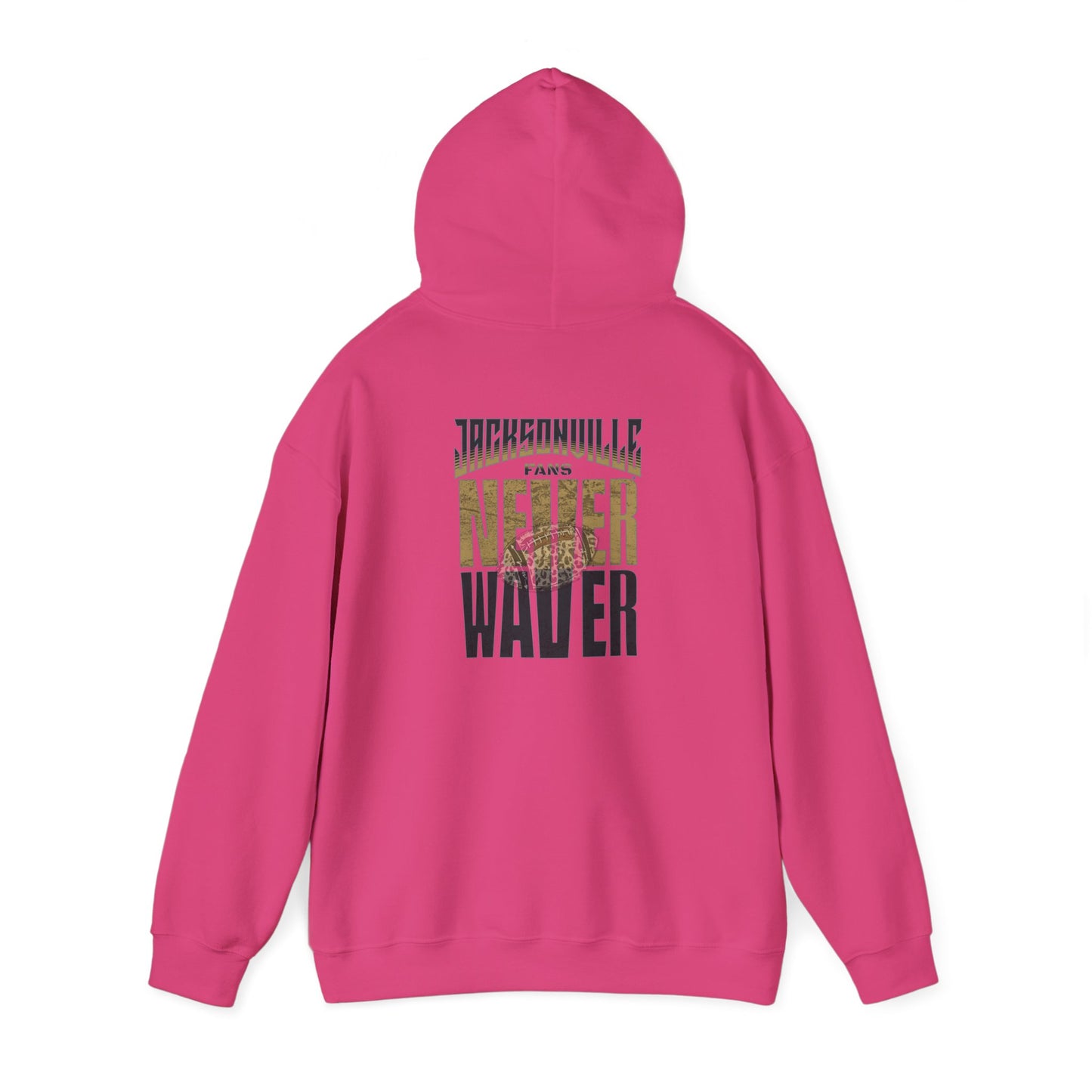 Unisex Heavy Blend™ Hooded Sweatshirt - 'NEVER WAVER' Jacksonville Fans Design - Never Waver