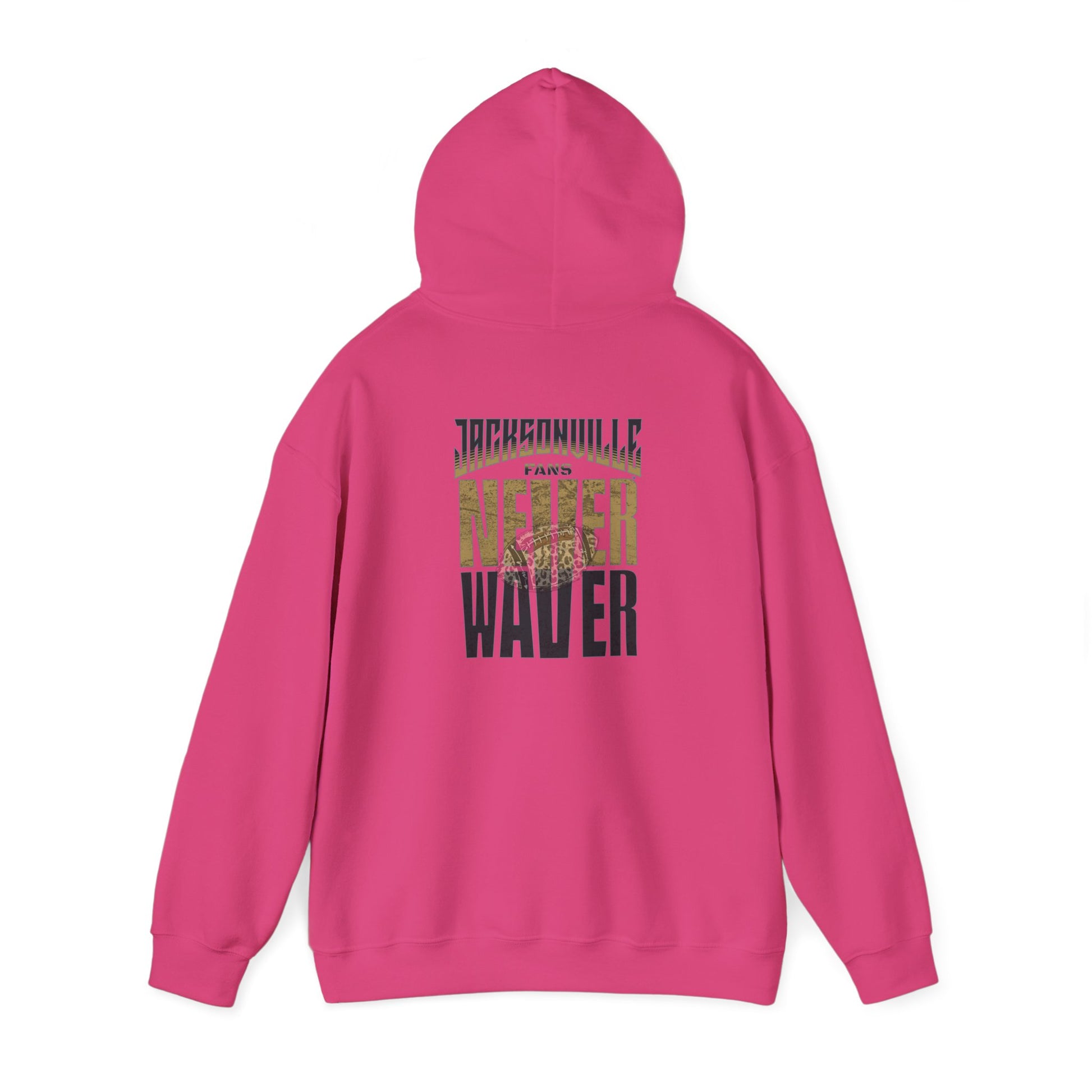 Unisex Heavy Blend™ Hooded Sweatshirt - 'NEVER WAVER' Jacksonville Fans Design - Never Waver