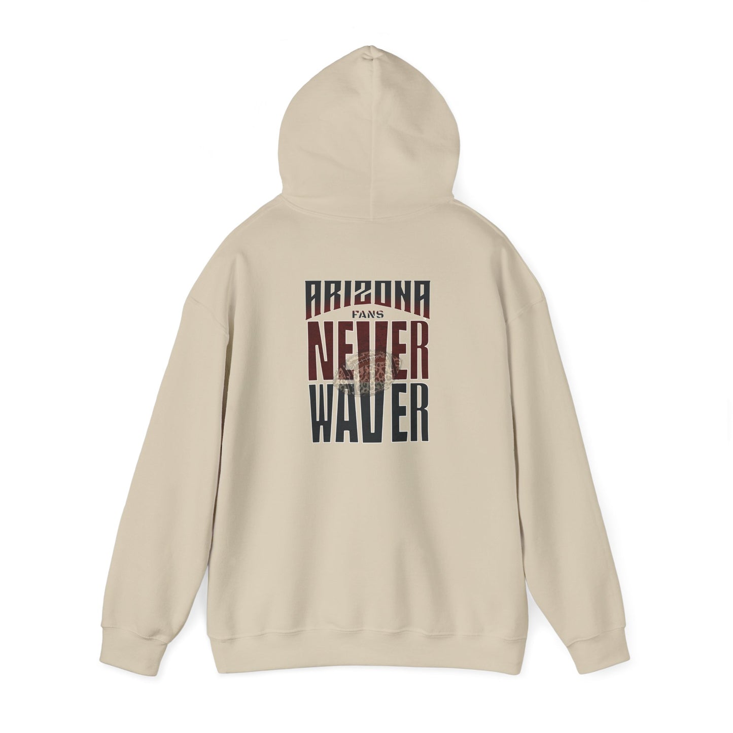 Unisex Heavy Blend Hoodie | Arizona Fans Never Waver Design | Casual Comfort for Fans - Never Waver