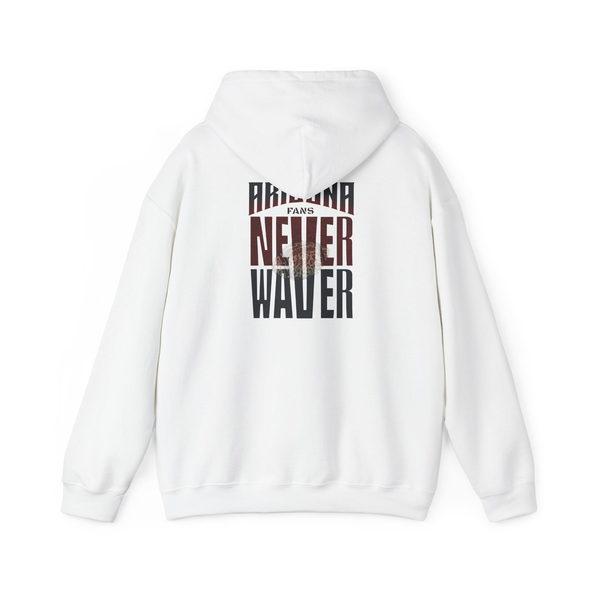 Unisex Heavy Blend Hoodie | Arizona Fans Never Waver Design | Casual Comfort for Fans - Never Waver