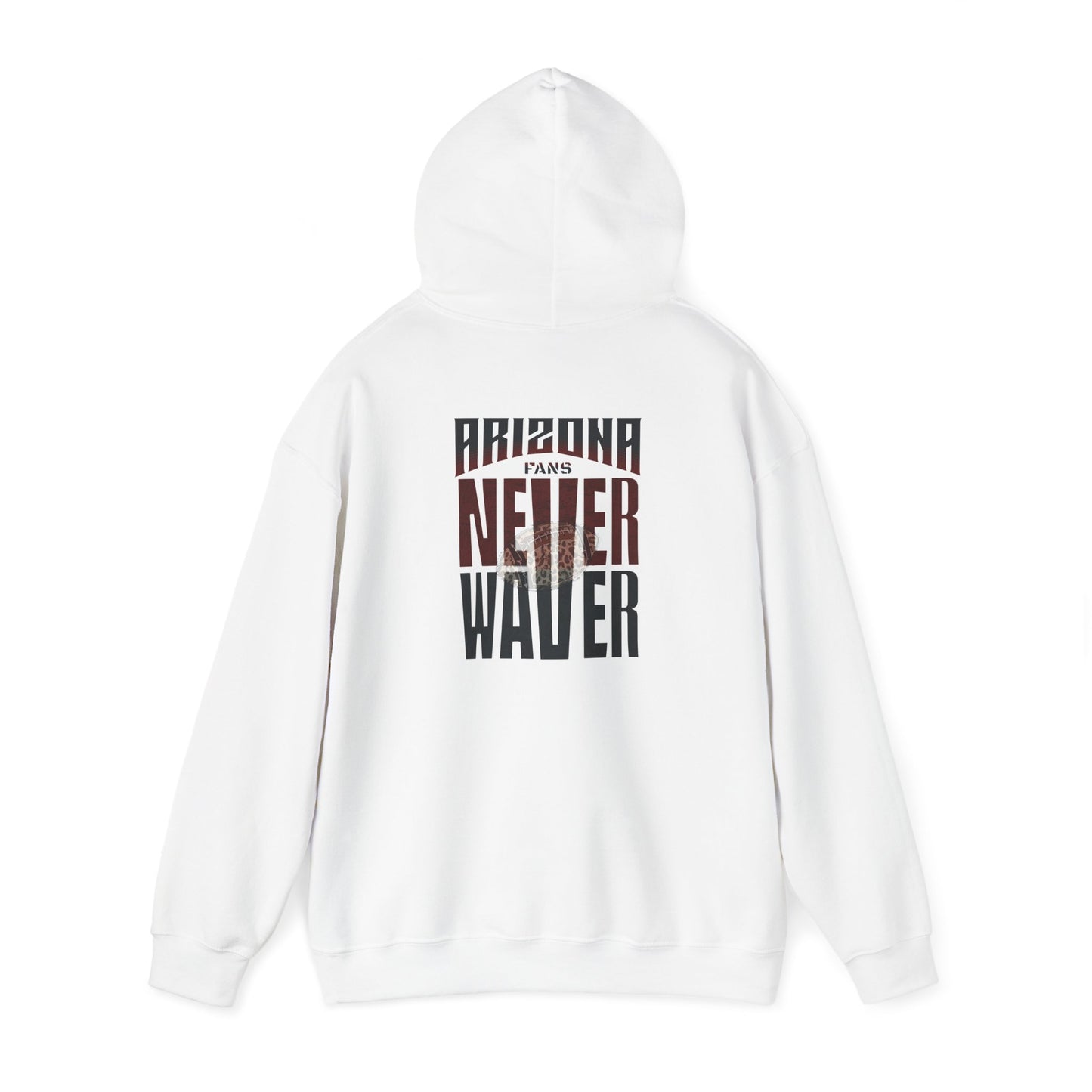 Unisex Heavy Blend Hoodie | Arizona Fans Never Waver Design | Casual Comfort for Fans - Never Waver
