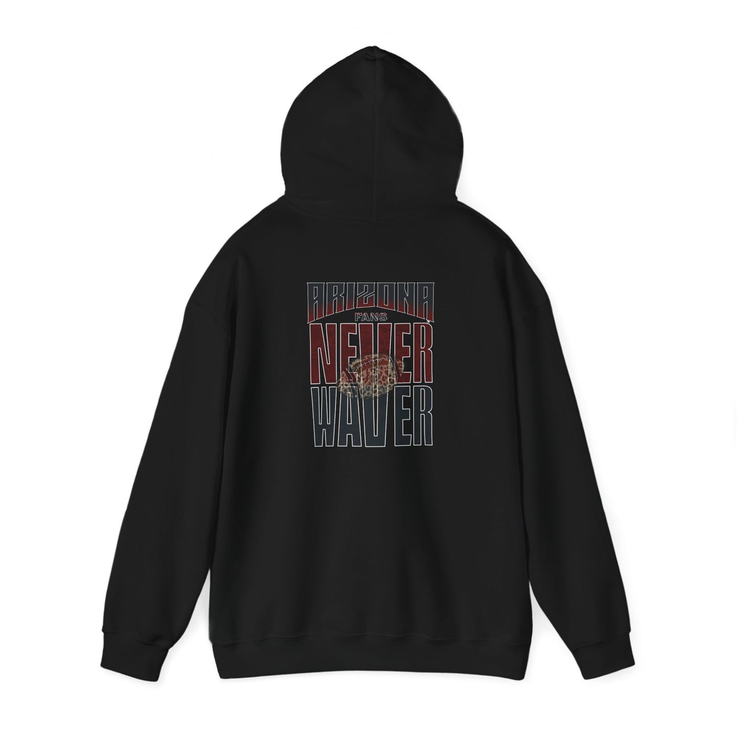 Unisex Heavy Blend Hoodie | Arizona Fans Never Waver Design | Casual Comfort for Fans - Never Waver