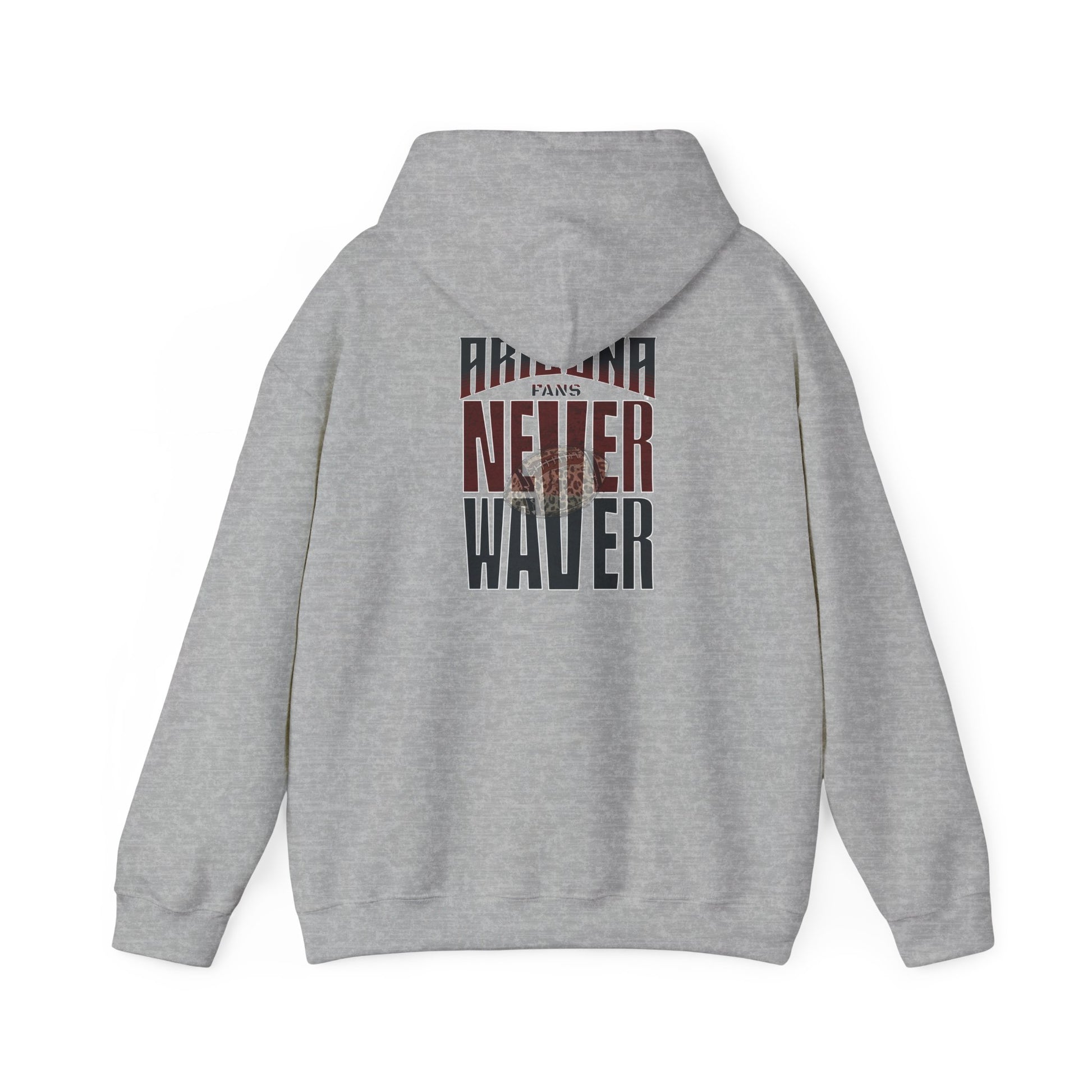 Unisex Heavy Blend Hoodie | Arizona Fans Never Waver Design | Casual Comfort for Fans - Never Waver