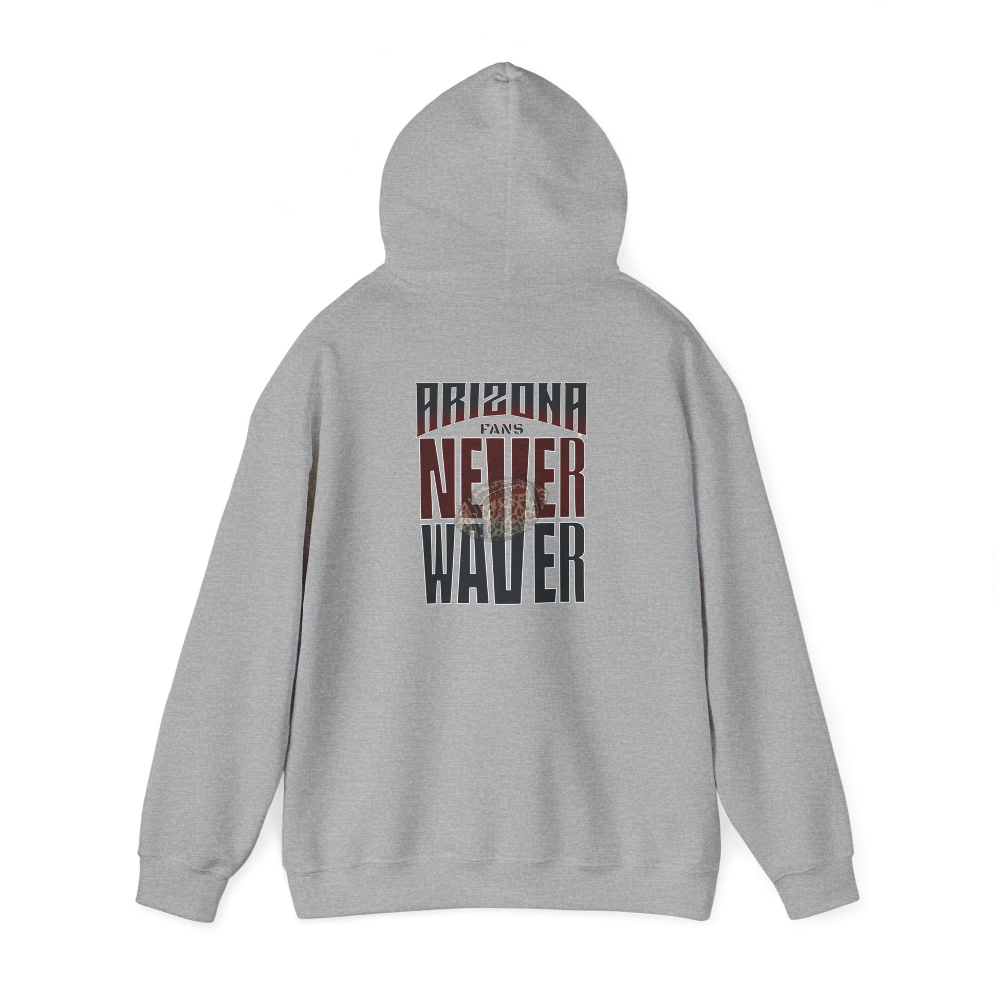 Unisex Heavy Blend Hoodie | Arizona Fans Never Waver Design | Casual Comfort for Fans - Never Waver