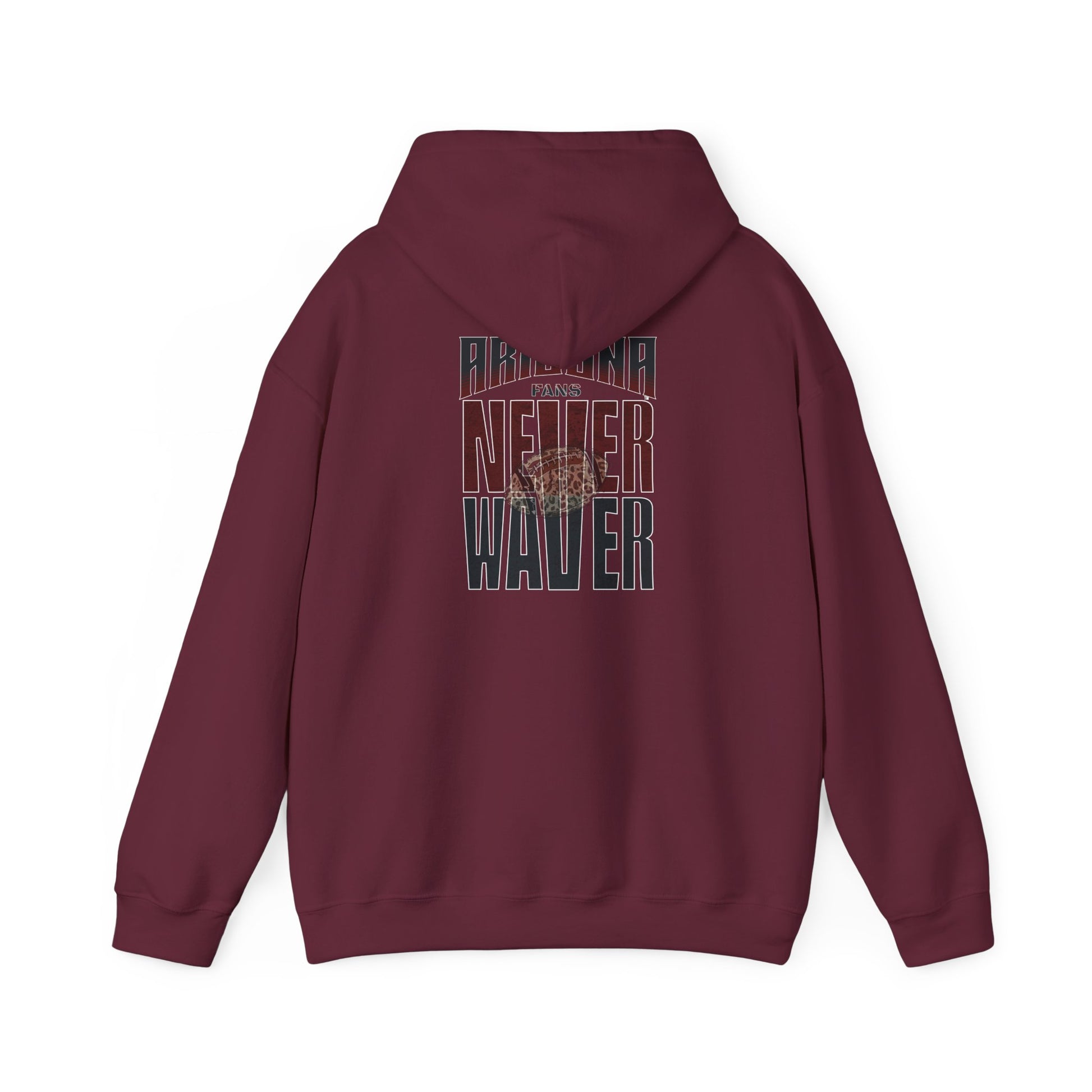 Unisex Heavy Blend Hoodie | Arizona Fans Never Waver Design | Casual Comfort for Fans - Never Waver