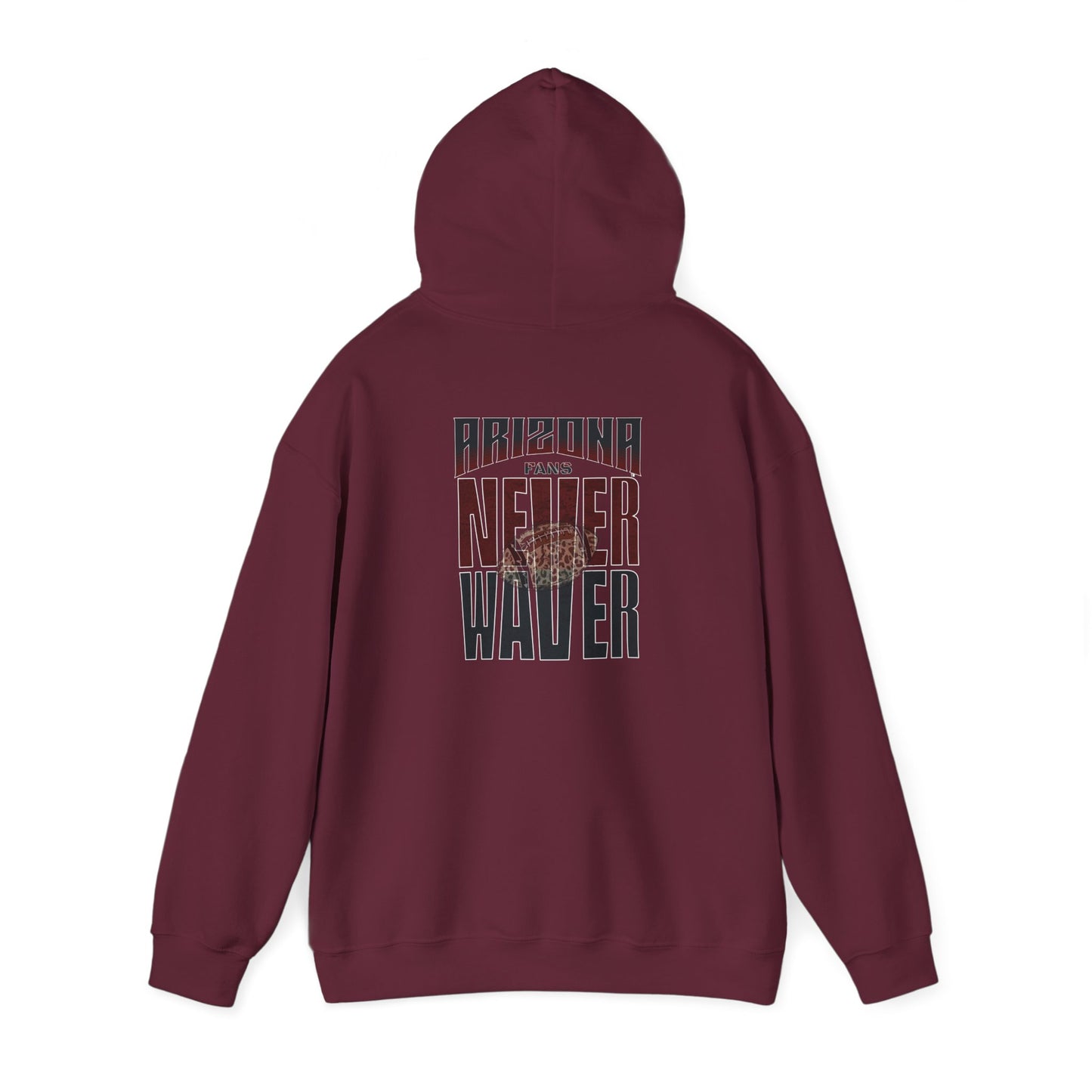 Unisex Heavy Blend Hoodie | Arizona Fans Never Waver Design | Casual Comfort for Fans - Never Waver