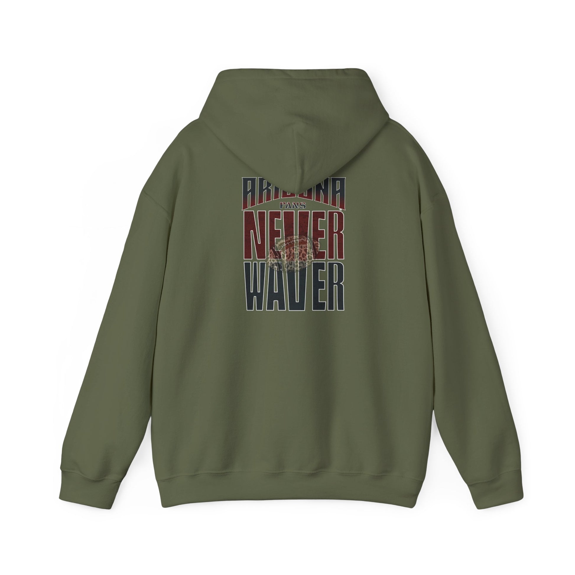Unisex Heavy Blend Hoodie | Arizona Fans Never Waver Design | Casual Comfort for Fans - Never Waver