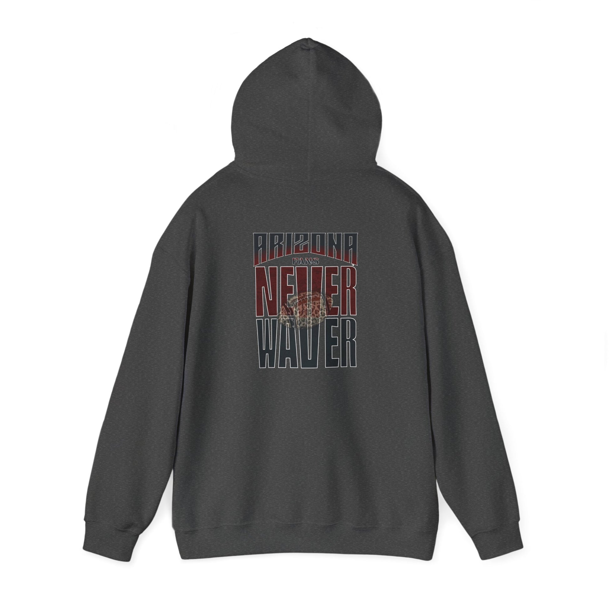 Unisex Heavy Blend Hoodie | Arizona Fans Never Waver Design | Casual Comfort for Fans - Never Waver