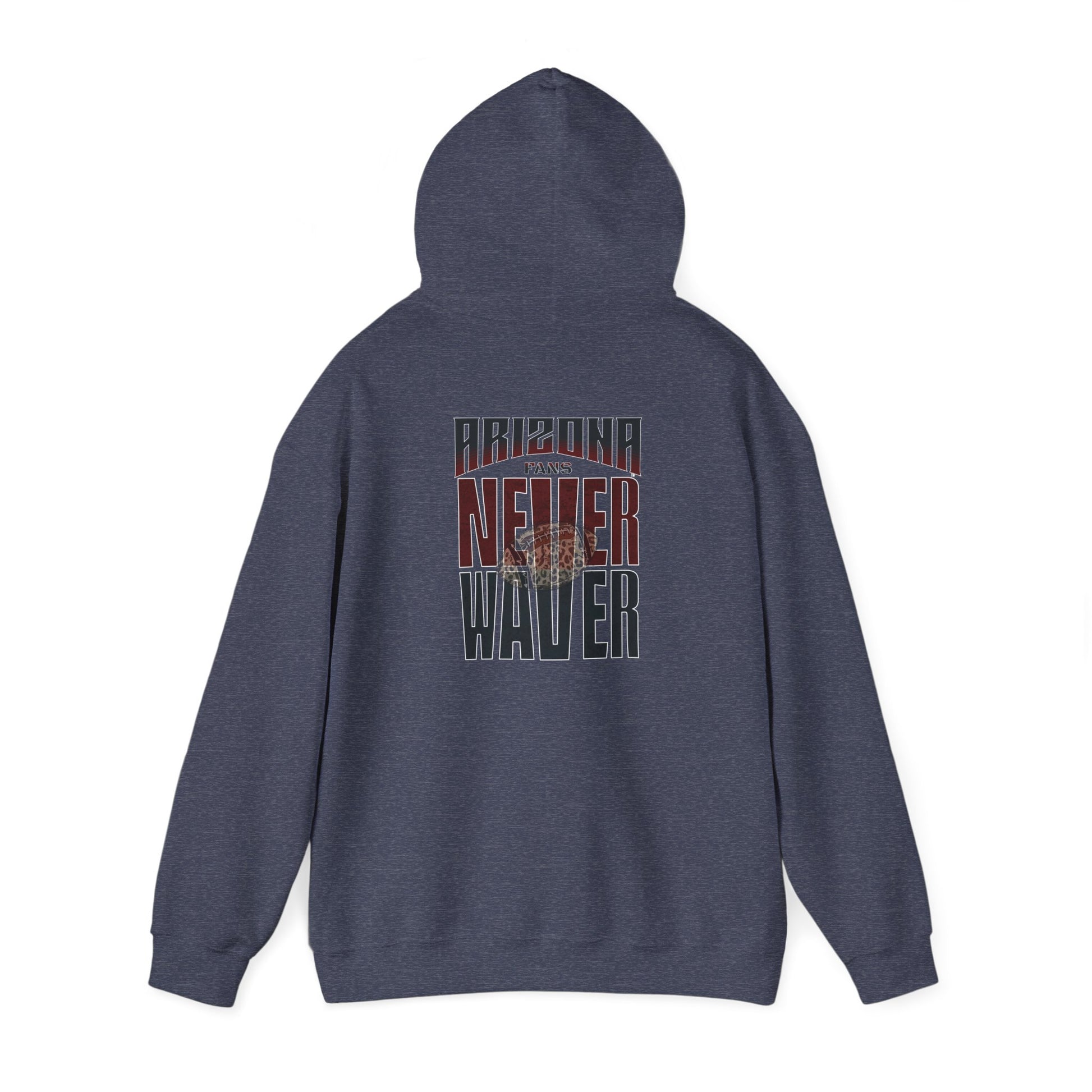 Unisex Heavy Blend Hoodie | Arizona Fans Never Waver Design | Casual Comfort for Fans - Never Waver