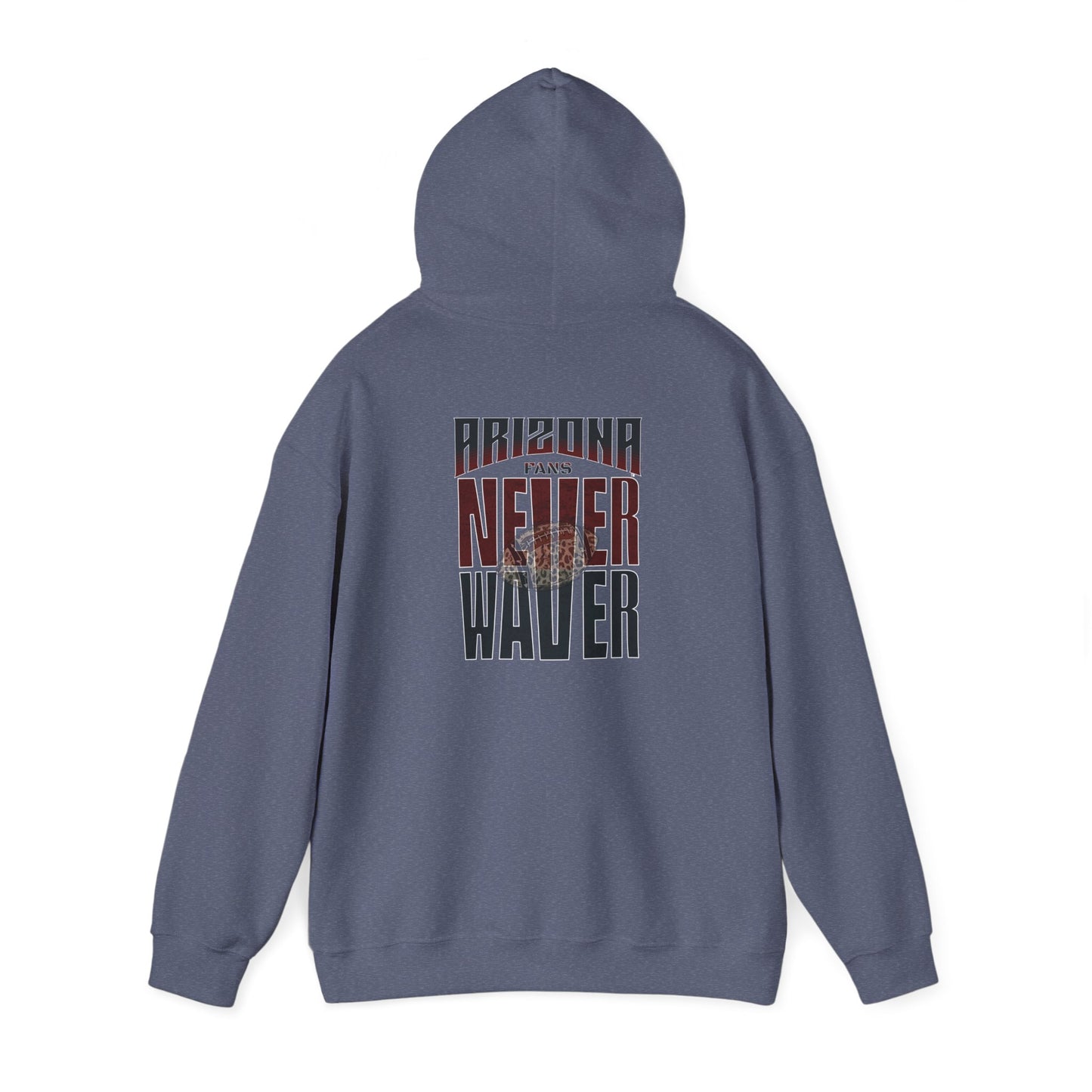 Unisex Heavy Blend Hoodie | Arizona Fans Never Waver Design | Casual Comfort for Fans - Never Waver