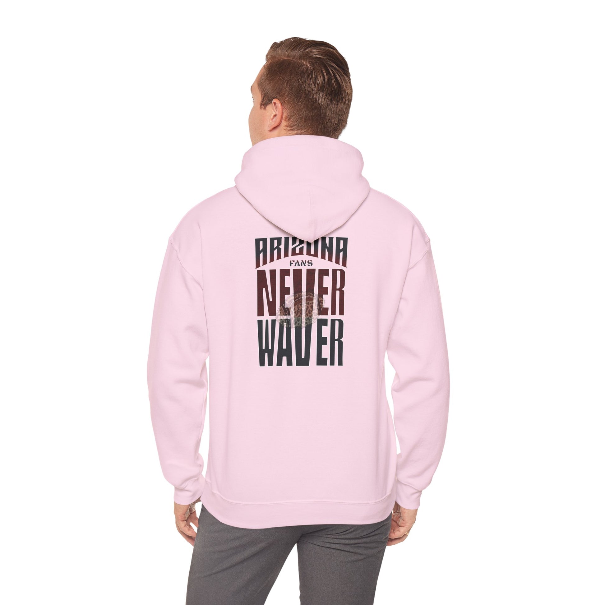 Unisex Heavy Blend Hoodie | Arizona Fans Never Waver Design | Casual Comfort for Fans - Never Waver