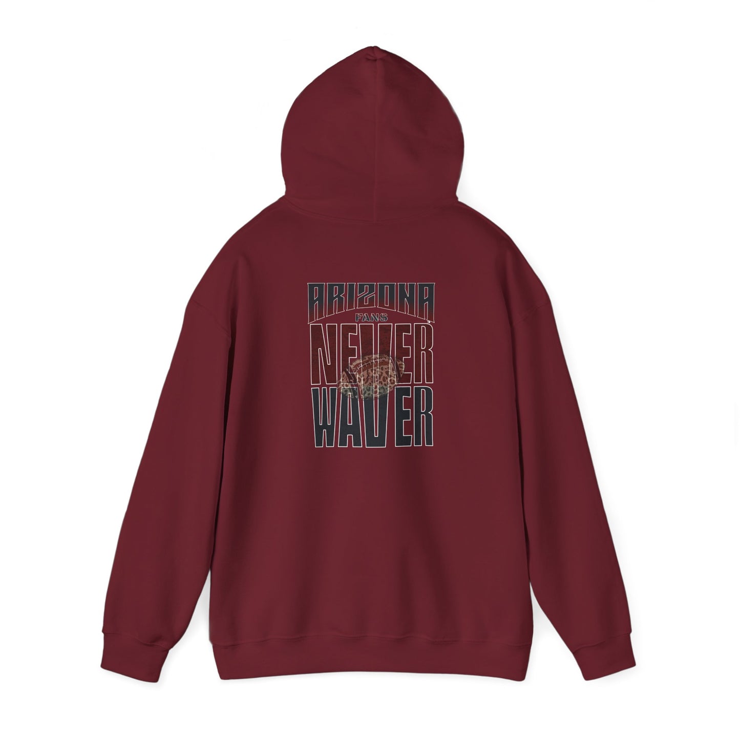 Unisex Heavy Blend Hoodie | Arizona Fans Never Waver Design | Casual Comfort for Fans - Never Waver