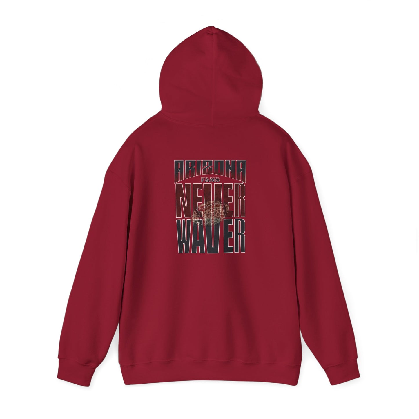 Unisex Heavy Blend Hoodie | Arizona Fans Never Waver Design | Casual Comfort for Fans - Never Waver