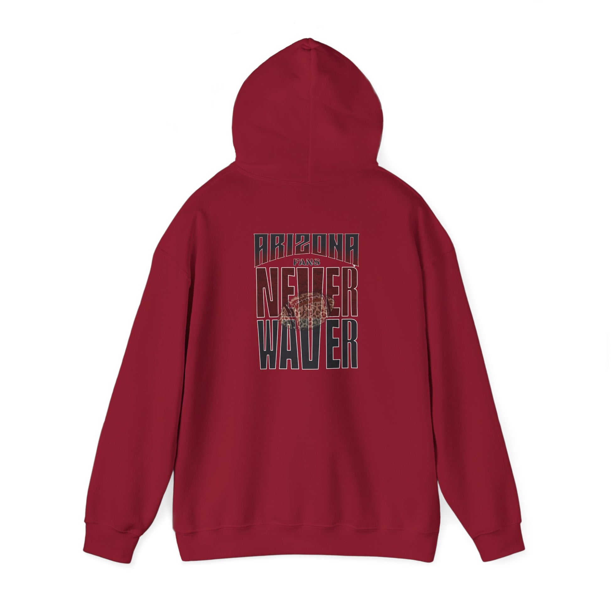 Unisex Heavy Blend Hoodie | Arizona Fans Never Waver Design | Casual Comfort for Fans - Never Waver