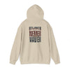 Unisex Heavy Blend™ Hoodie - 'Never Waver' Atlanta Fans Leopard Football Sweatshirt - Never Waver