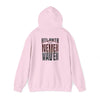 Unisex Heavy Blend™ Hoodie - 'Never Waver' Atlanta Fans Leopard Football Sweatshirt - Never Waver