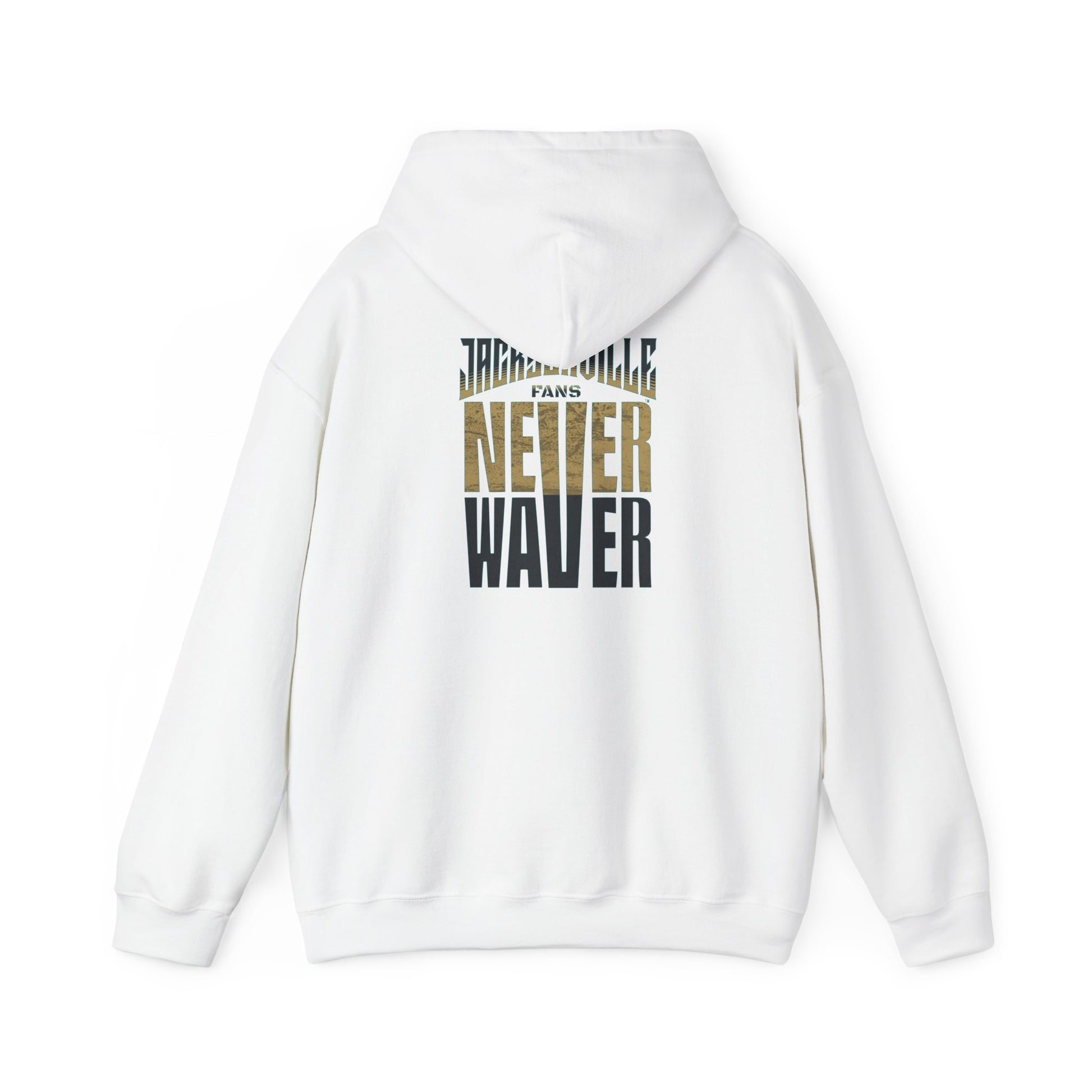 Unisex Heavy Blend™ Hoodie - 'NEVER WAVER' Jacksonville Fans Sweatshirt - Never Waver